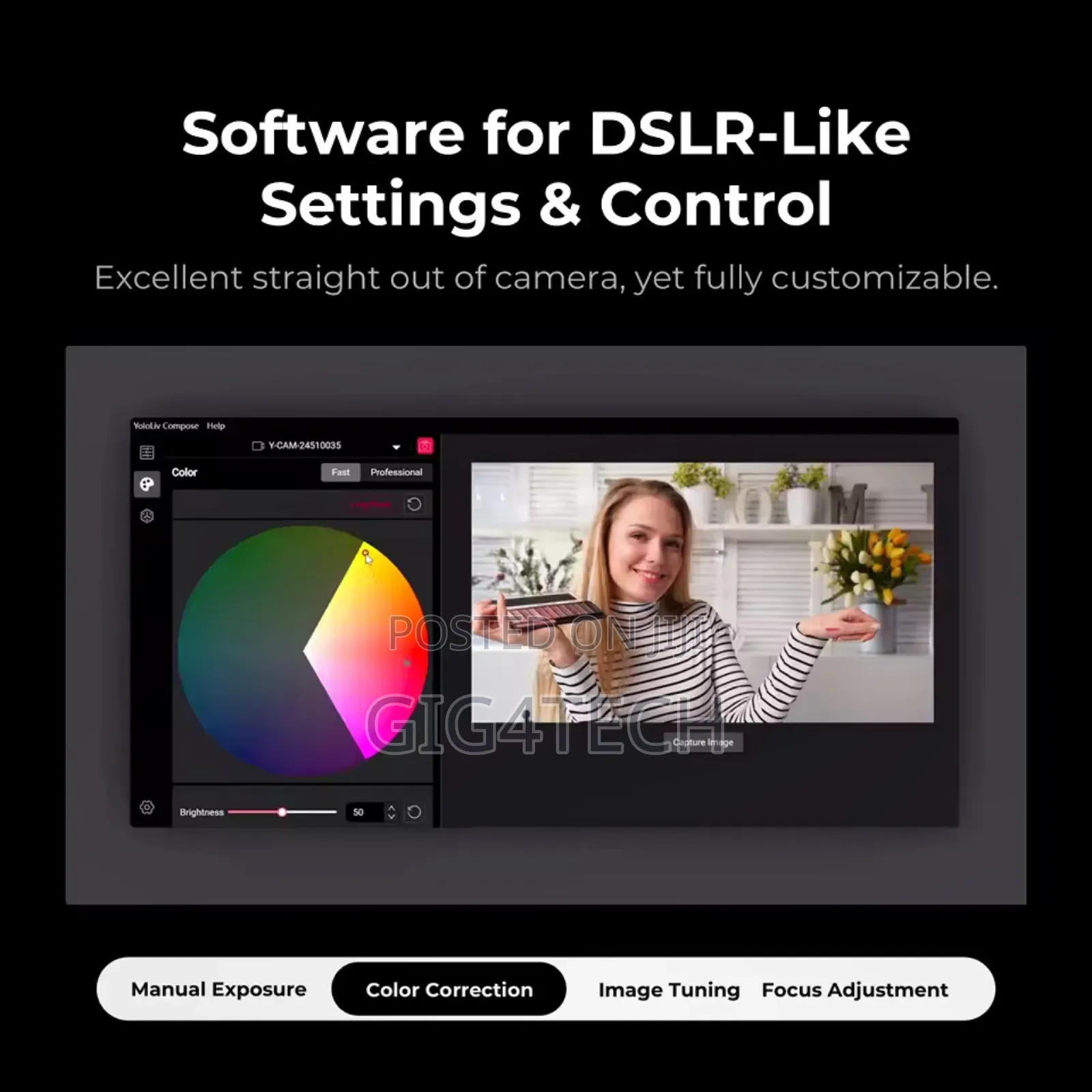 Yololiv Yolocam S3 Webcam Live Streaming Video Calls Content Create
