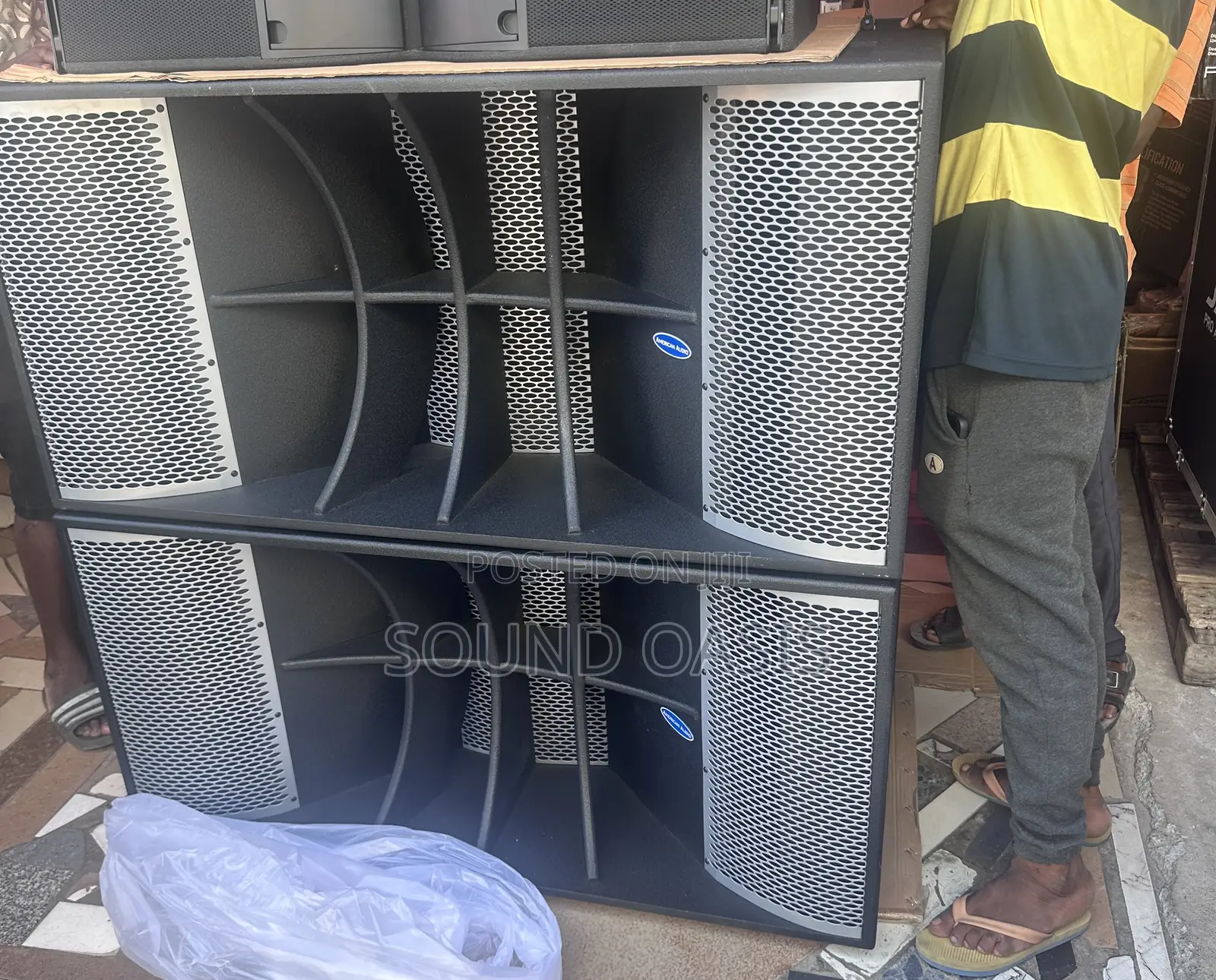 American Audio Dual 18" Horn-loaded Subwoofers