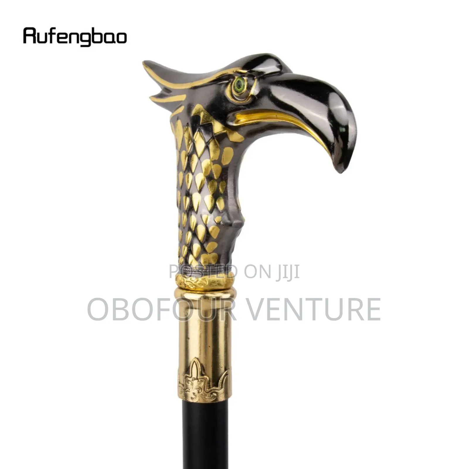 Golden Eagle Head Fashion Walking Stick With Sword. 095rg