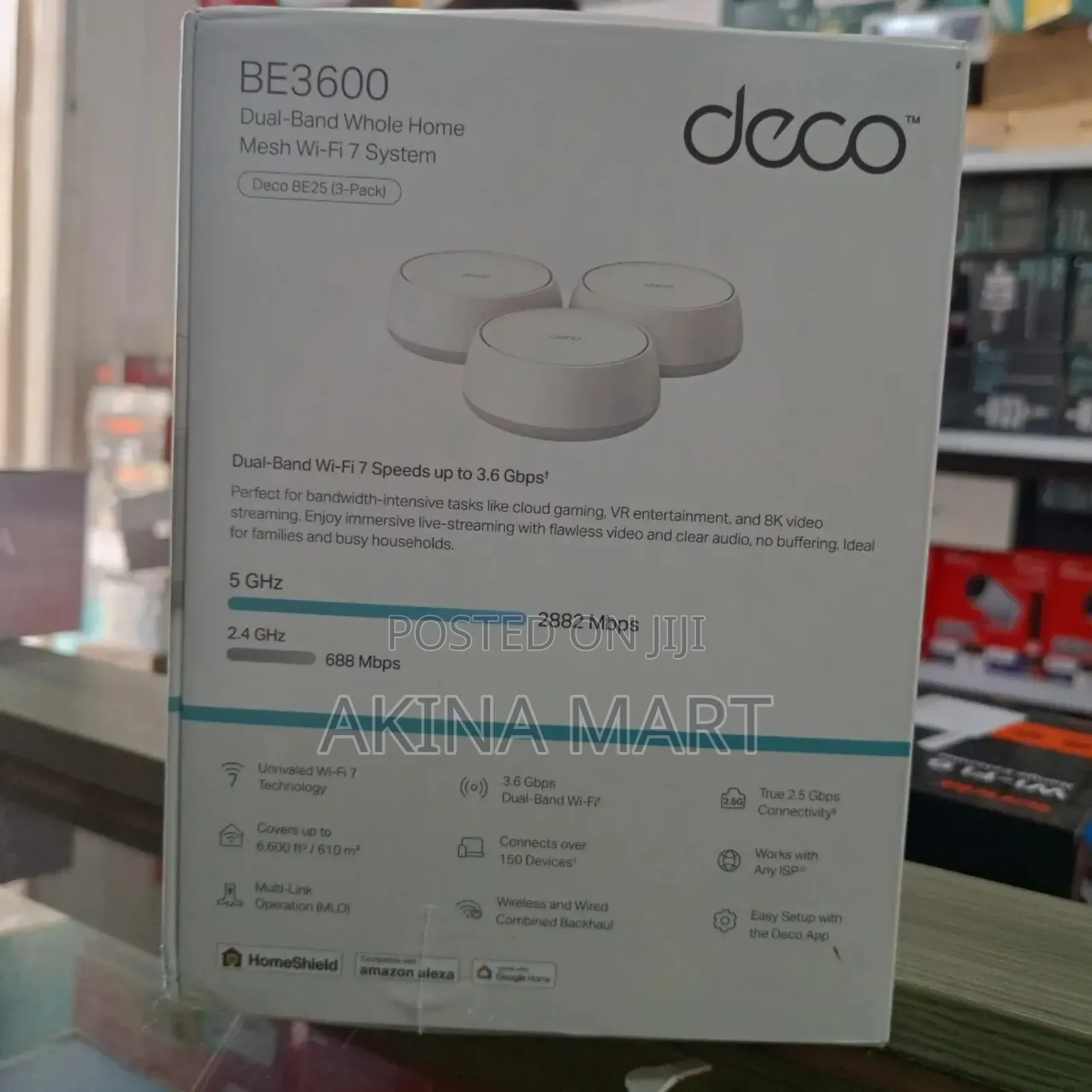 Tp Link Deco Be3600 Dual Band Whole Home Wifi 7 Mesh System