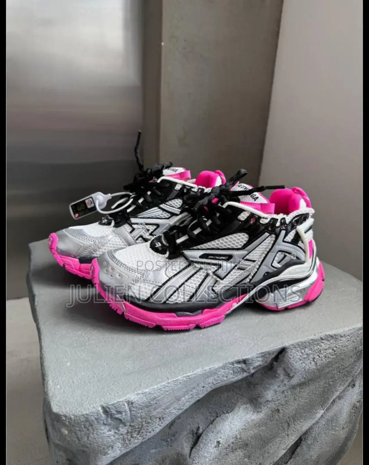 Balenciaga Track Runner Pink Silver