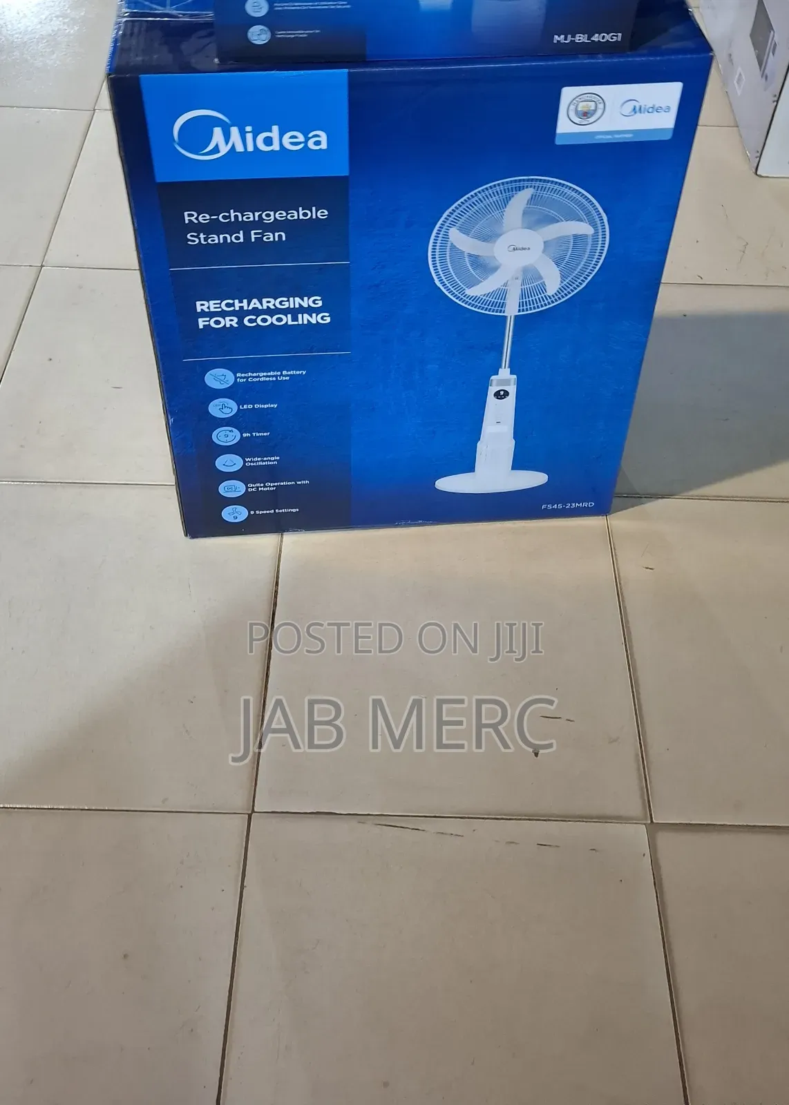 Promo Rechargeable Fans Midea Original More Hours New