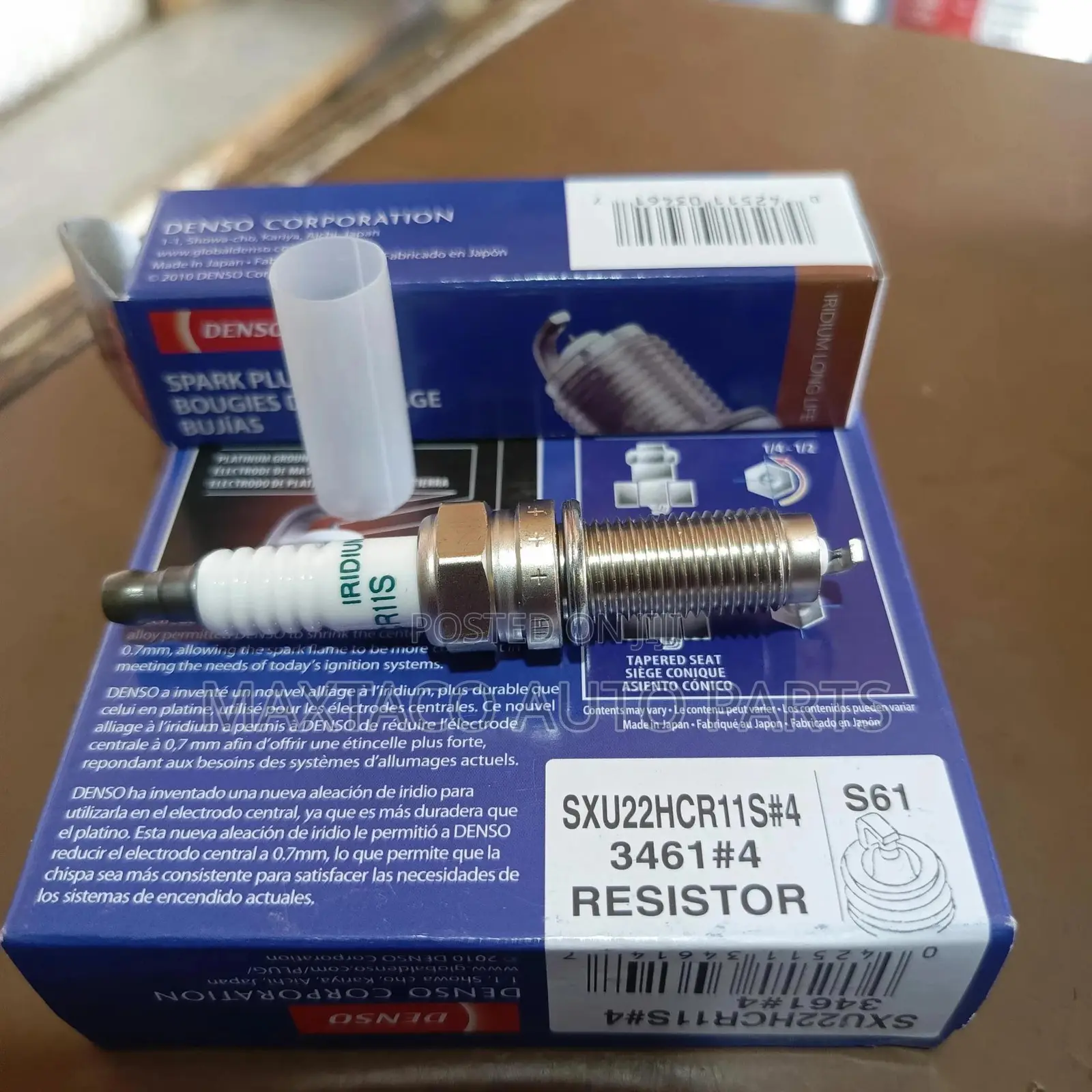 Denso 3461 (Sxu22hcr11s) Laser Iridium Plugs For Honda