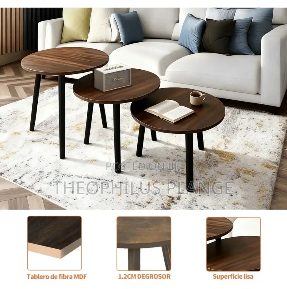 3 in 1 Coffee Table, Wood Design.