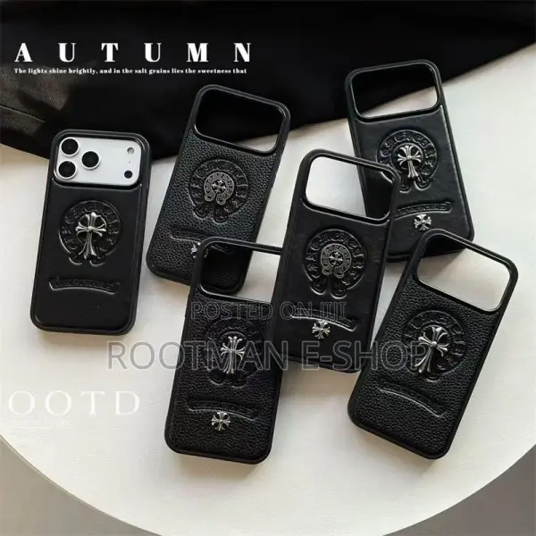Chrome Hearts Leather Case for iPhone 17 Pro and Pro Max