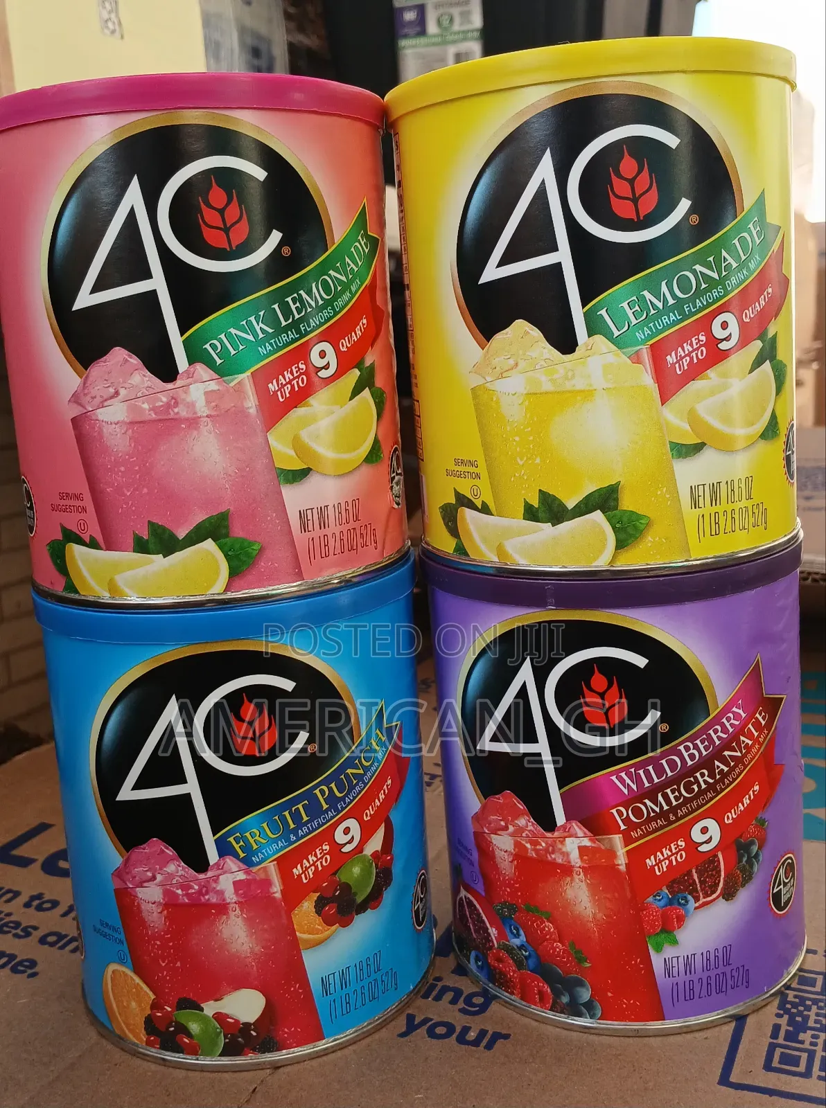 4c Natural Flavors Drink Mix, 527g