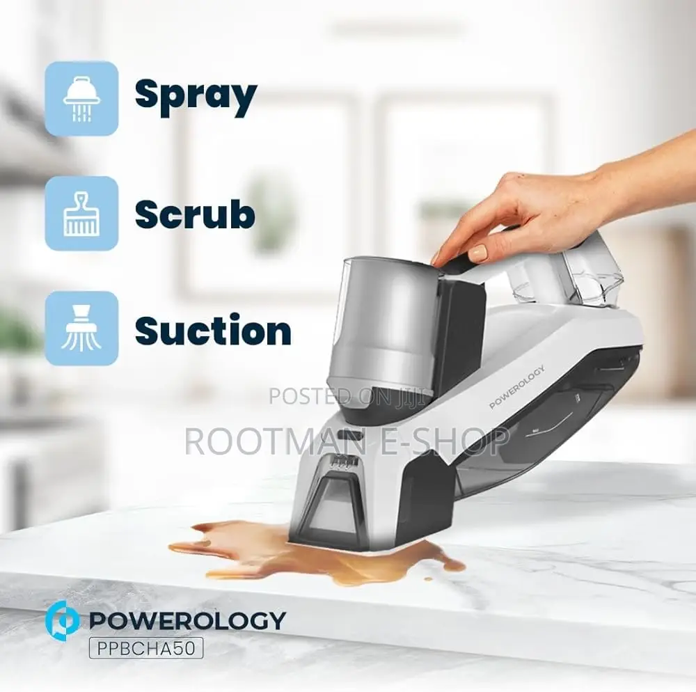 Powerology Cordless Spot Cleaner Machine, 8000pa Powerful Suction