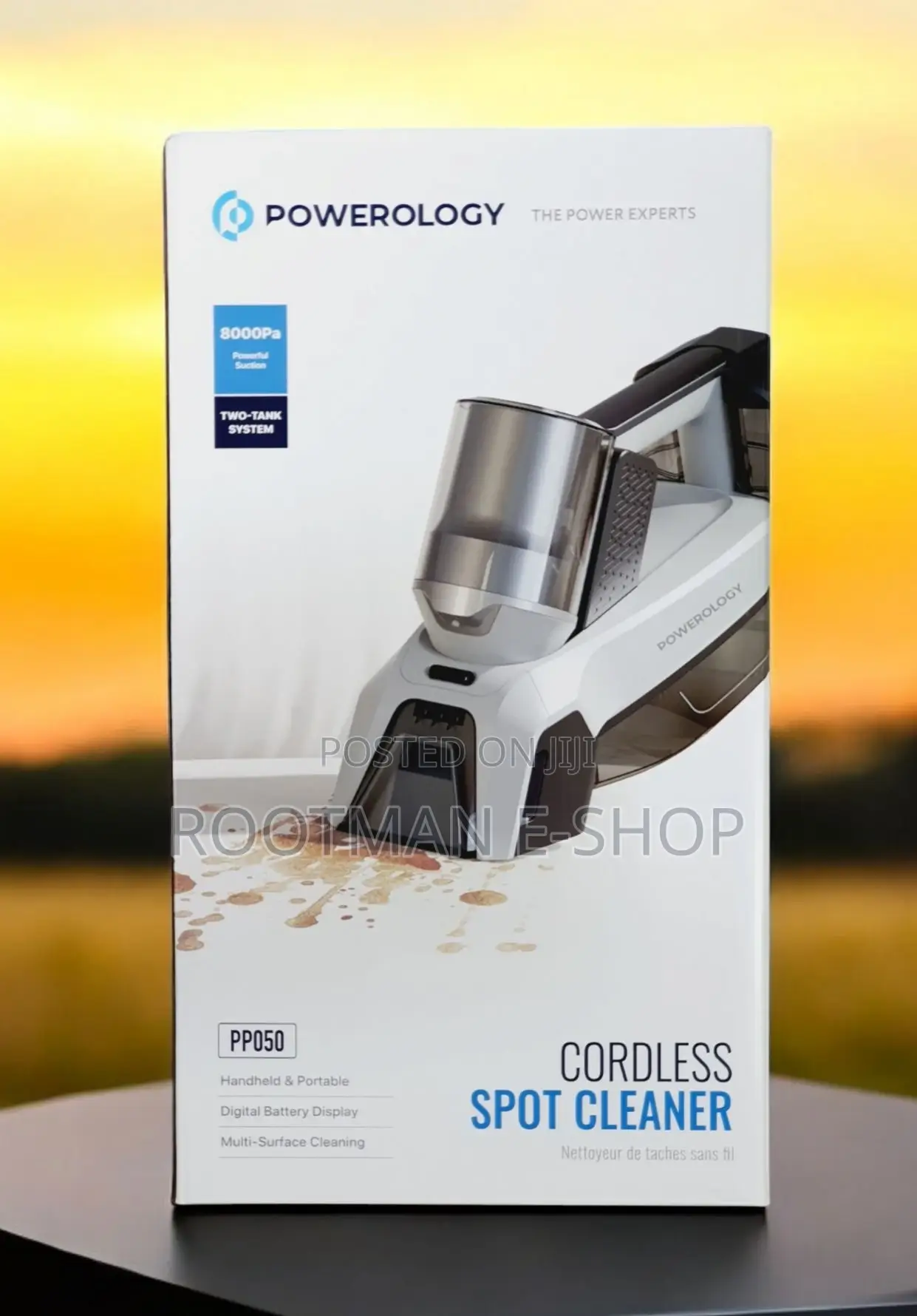 Powerology Cordless Spot Cleaner Machine, 8000pa Powerful Suction
