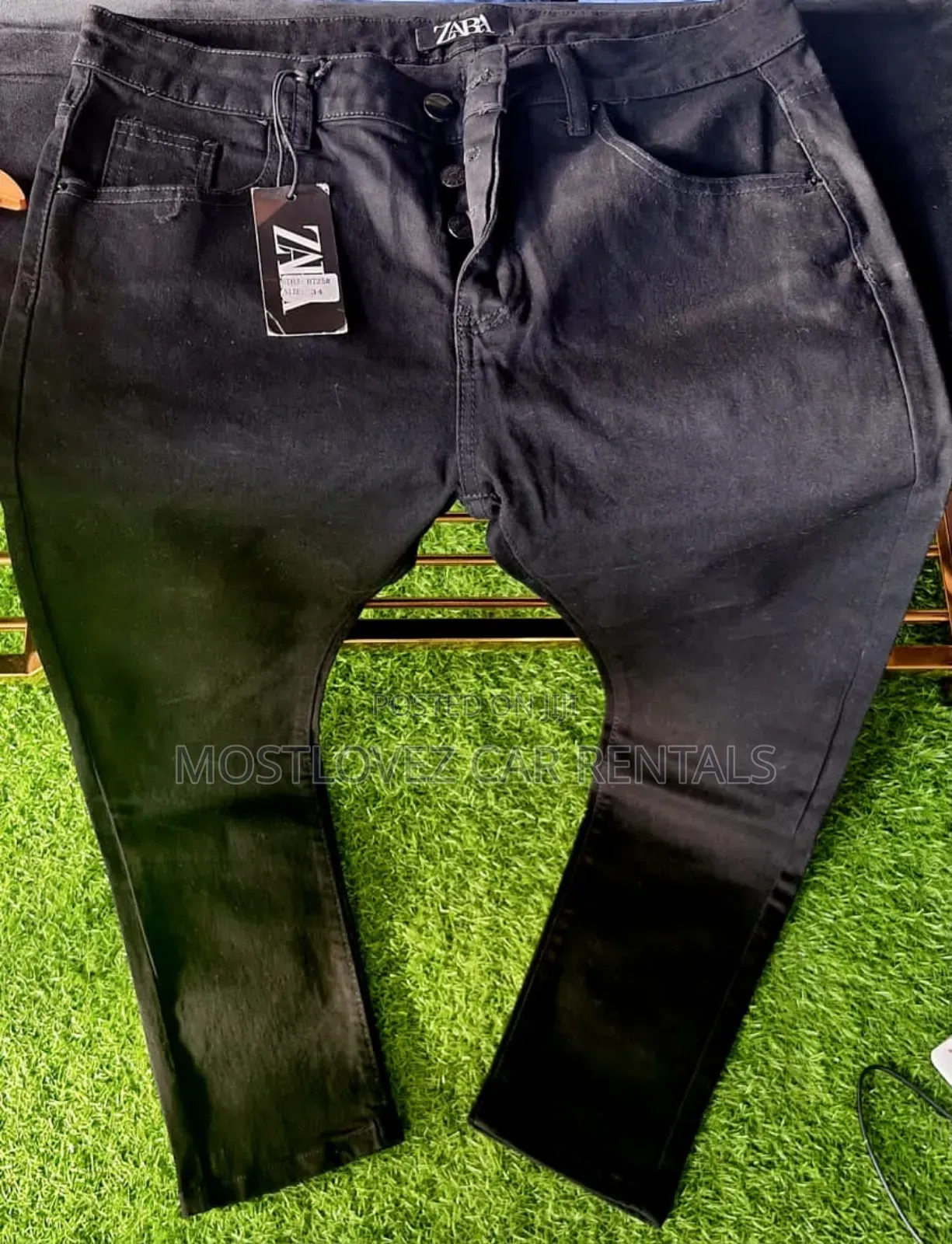 Zara Black Jeans Trousers For Sale In Labadi