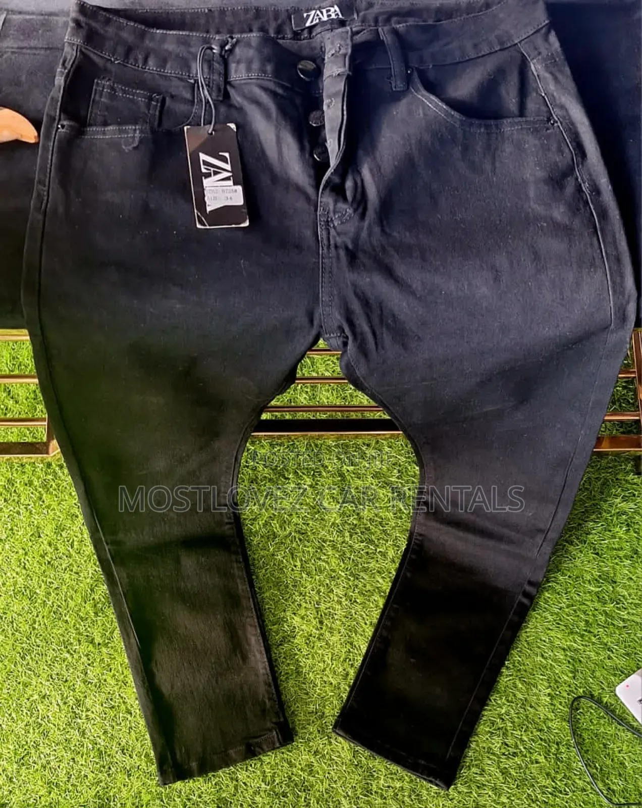Zara Black Jeans Trousers For Sale In Labadi