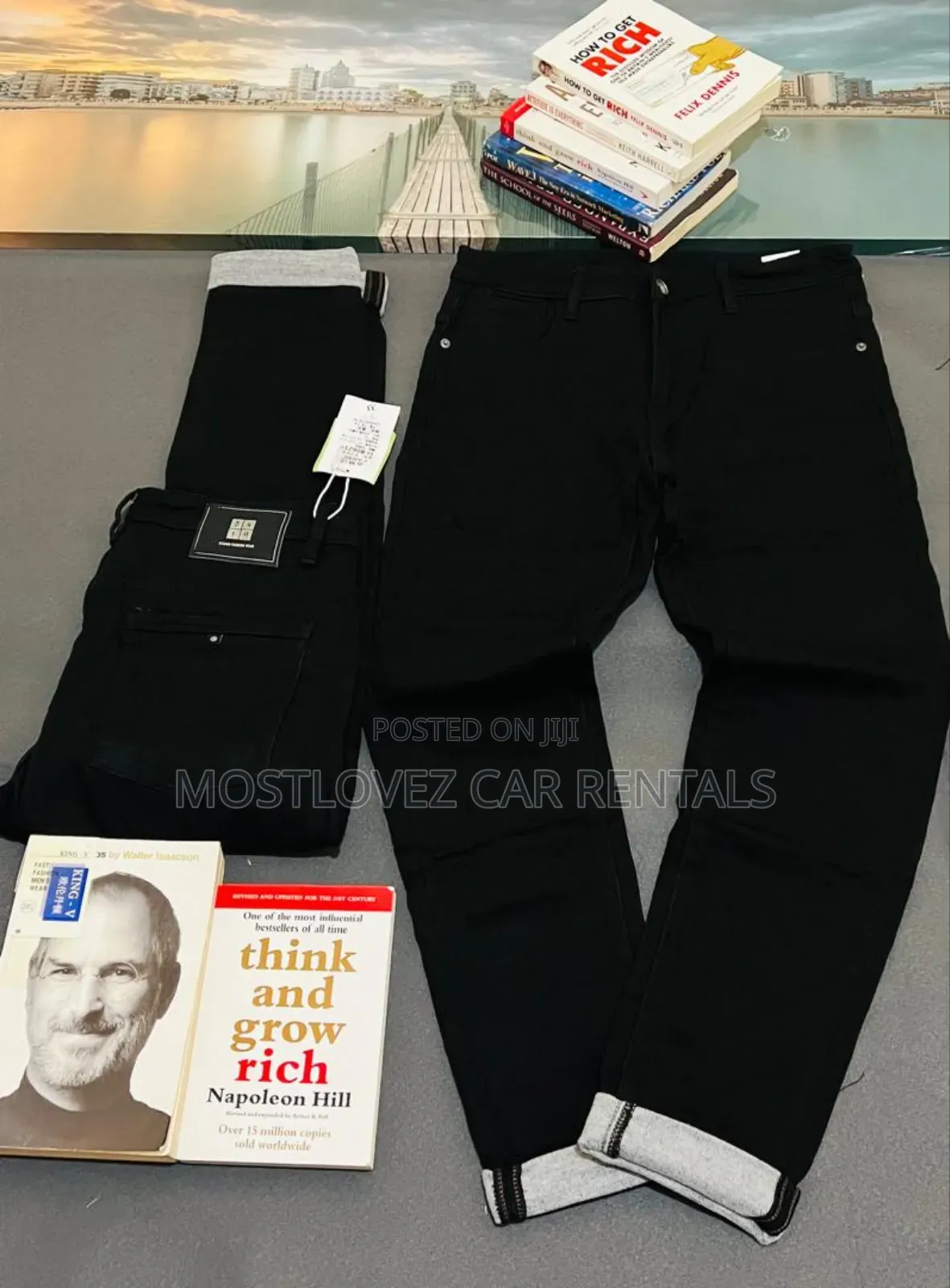 Men's Blue Jean Trousers For Sale