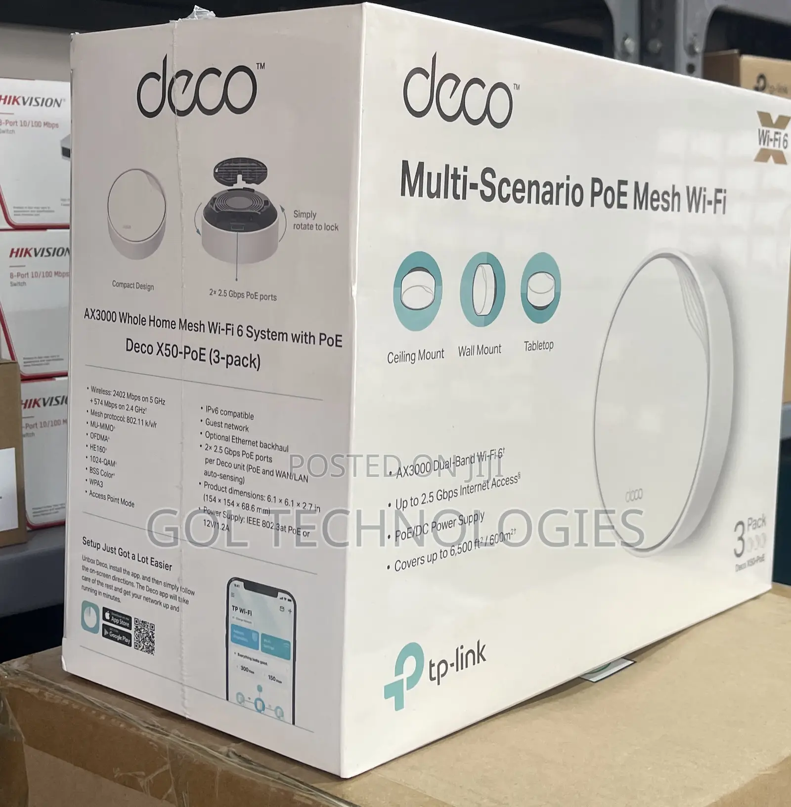 Tp Link Deco X50-Poe Multi Scenario Poe Mesh Wifi Ax3000 (3-Pack)