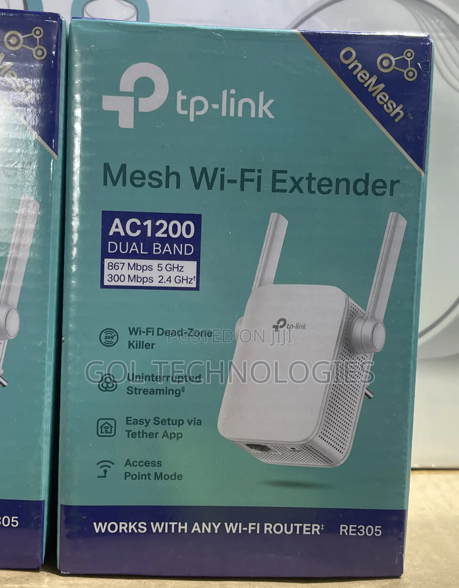 Tp Link Mesh Wi-Fi Extender Ac1200 Dual Band 5 GHZ 2.4 GHZ