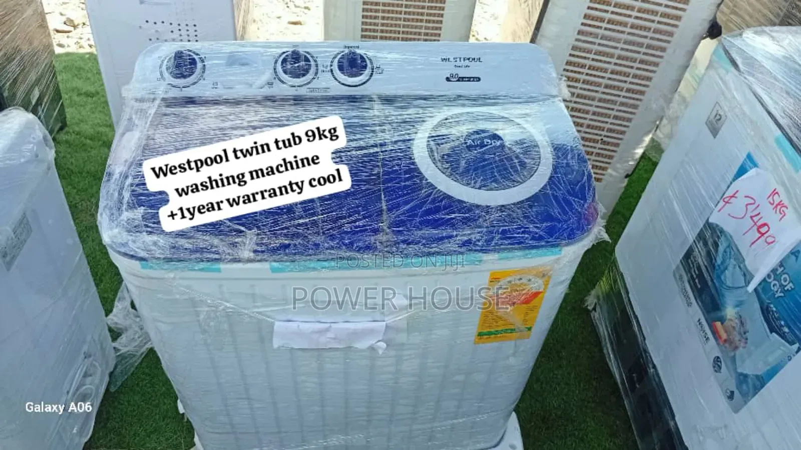 Westpool 9kg Twin Tub Washing Machine With High-Performance Pulsator