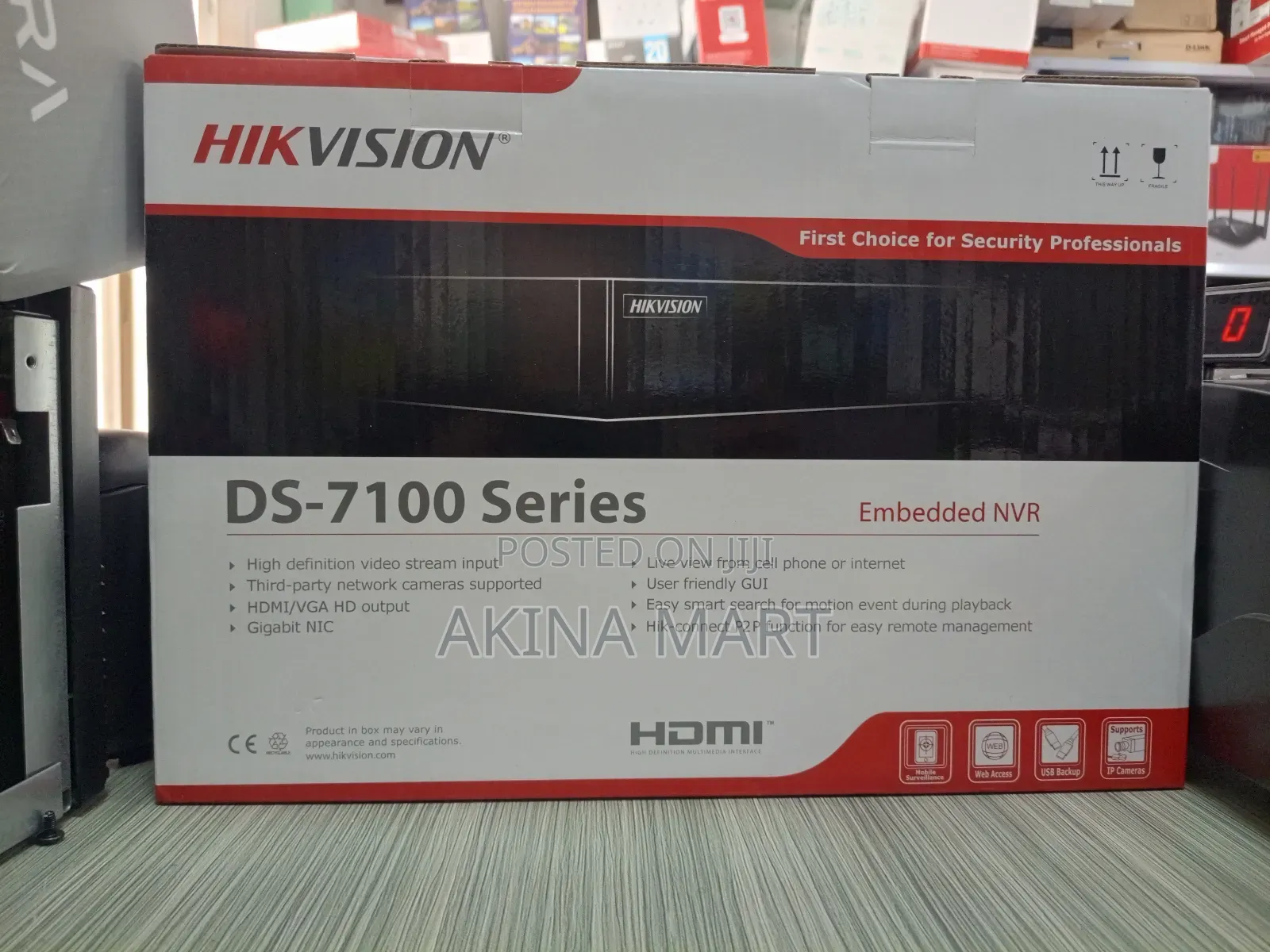 Hikvision Ds-7104n-Q1/4p/M Is a 4-Channel NVR Embedded