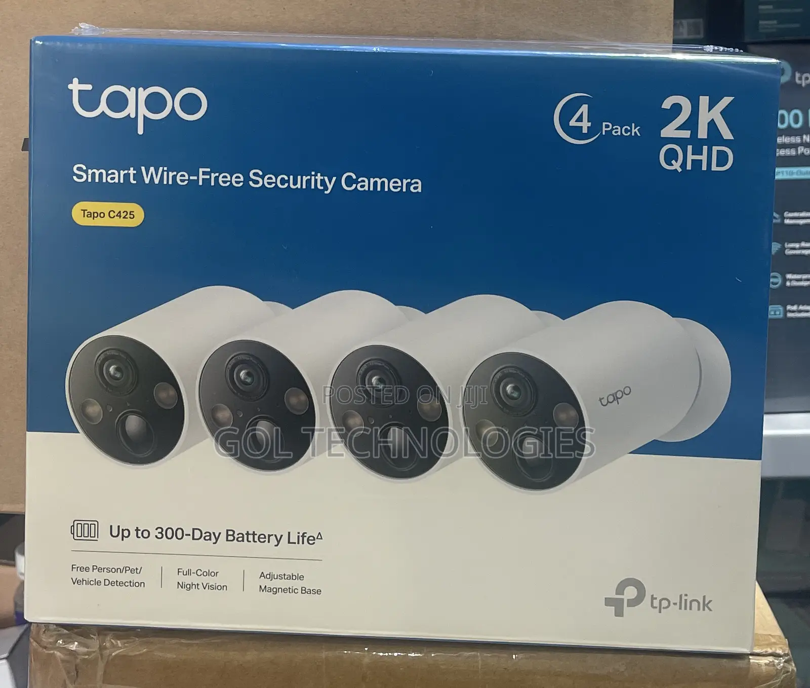 Tapo Smart Wire-Free Security Camera 4ch Wifi Camera Kit 3mp