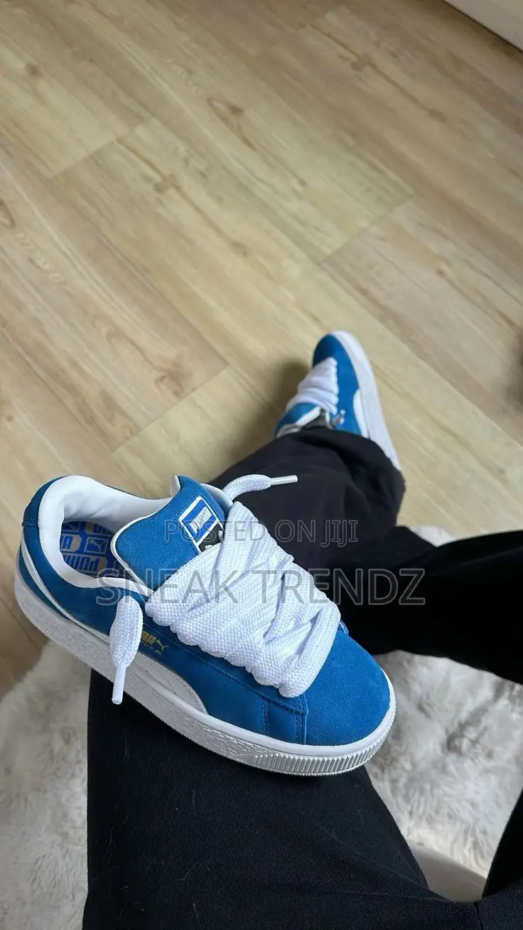 Puma Suede Xl Og Royal Blue and White