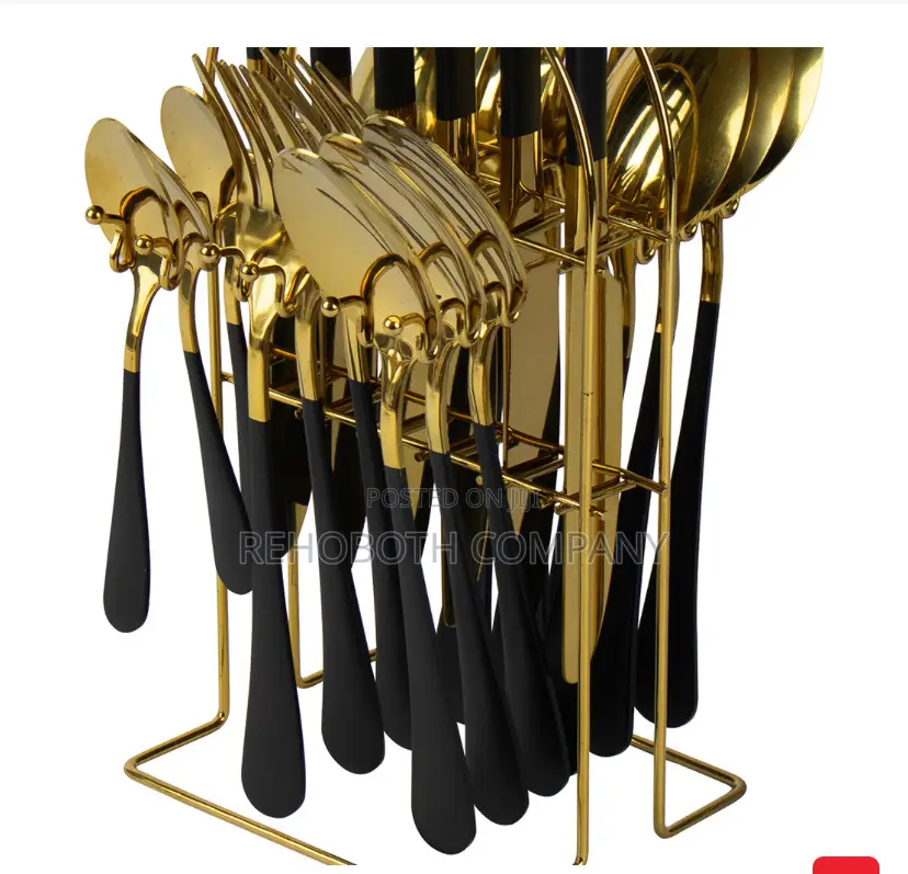 Sq Professional = Luxury Tableware Stainless Steel Cutlery Set 25pcs
