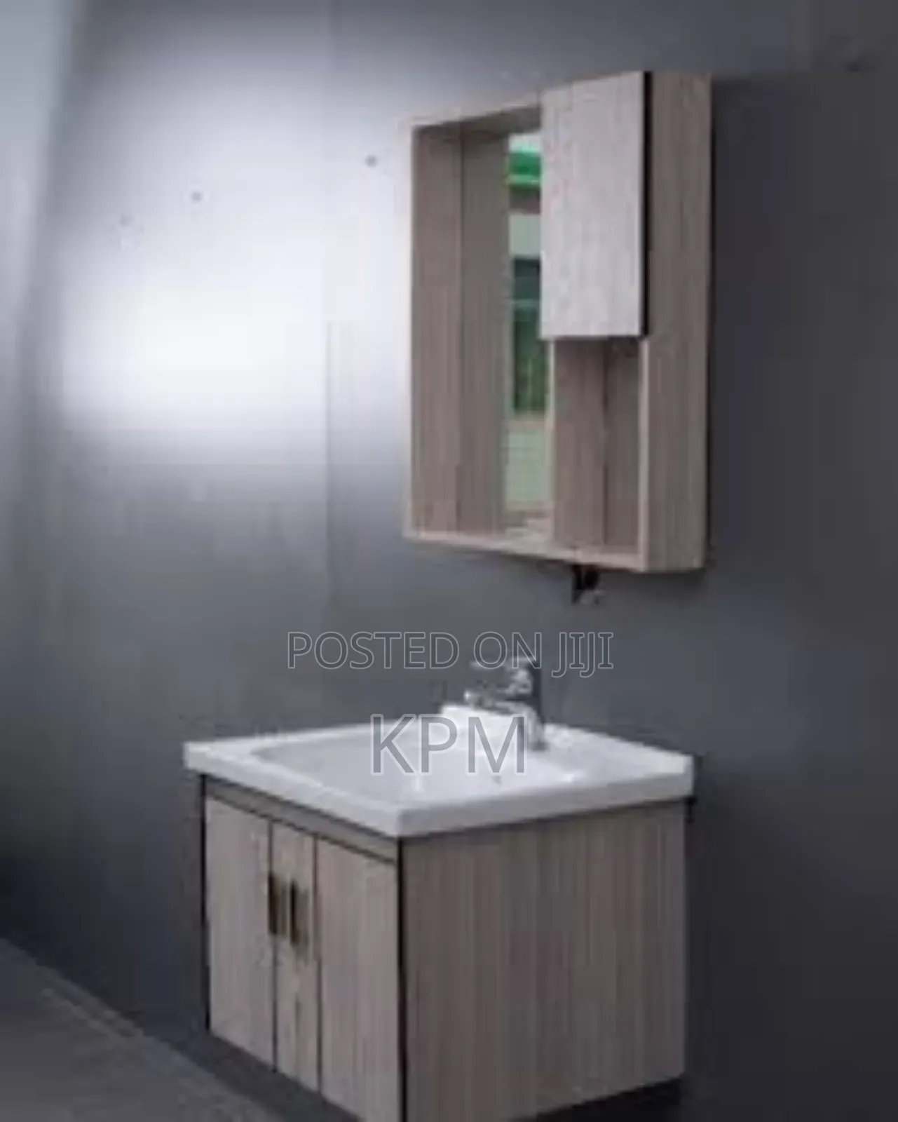 Factory Price Soft Grey Wooden Colour Hotel Apartment Vanity Basin