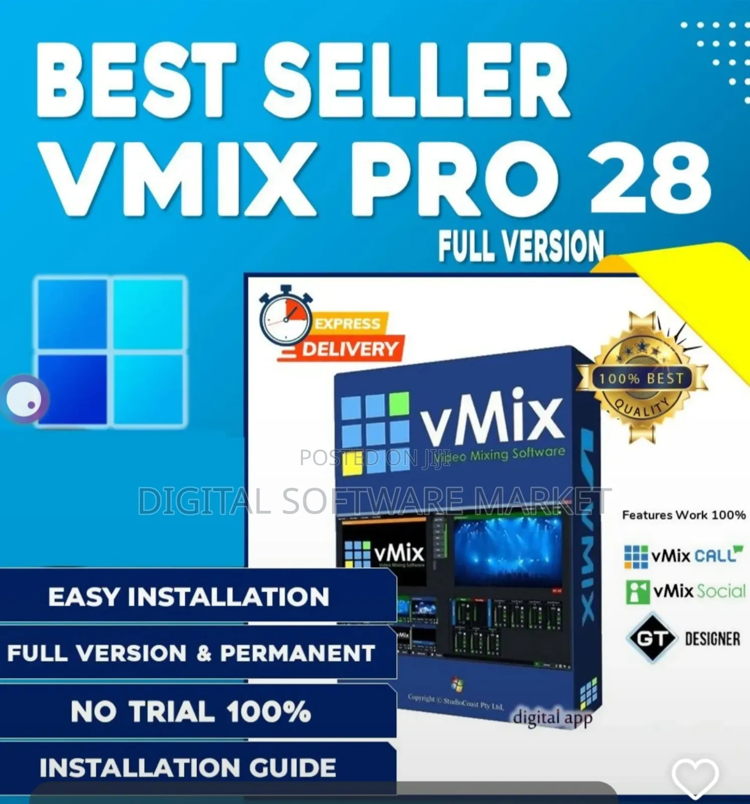 Vmix Pro 28 Lifetime License (Quick Delivery and Easy Installation)