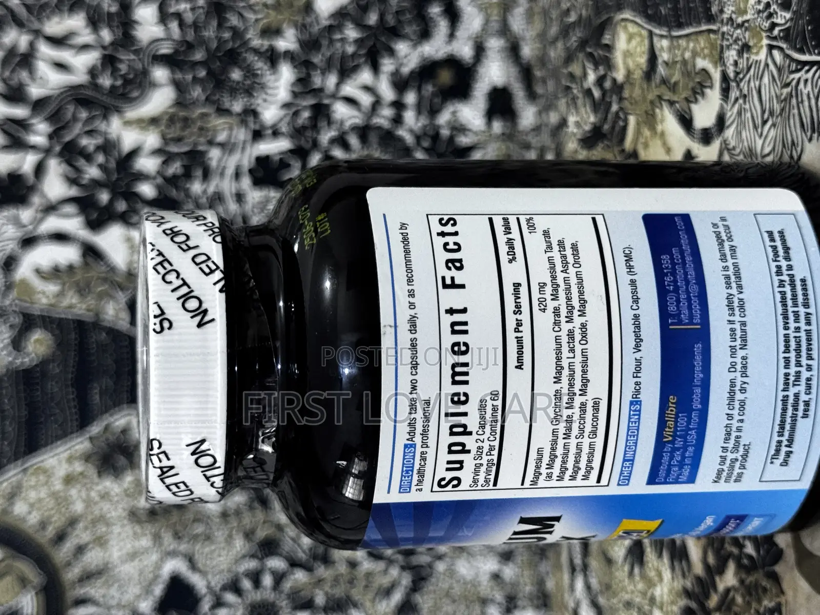 Vitalibre 10-in-1 Magnesium Complex Full Spectrum 420mg (120pill)