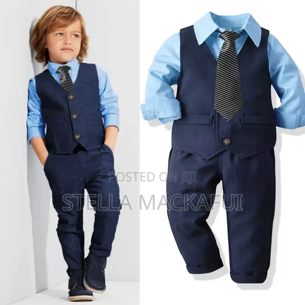 Executive 4pcs Suit Set For 1-7yrs Only..