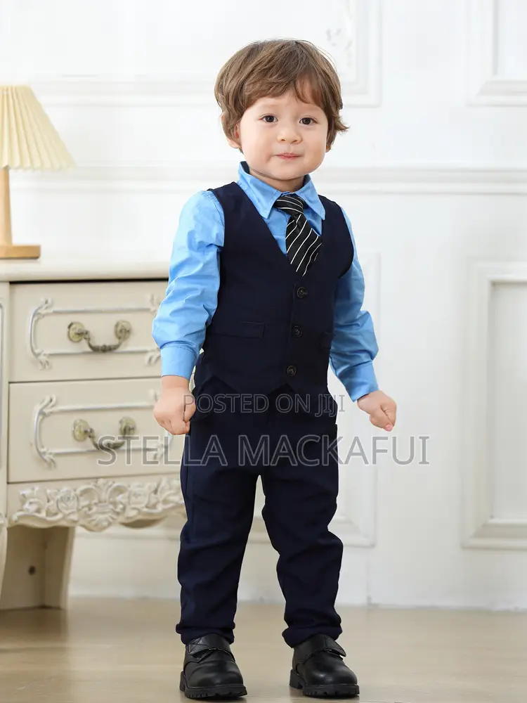 Executive 4pcs Suit Set For 1-7yrs Only..