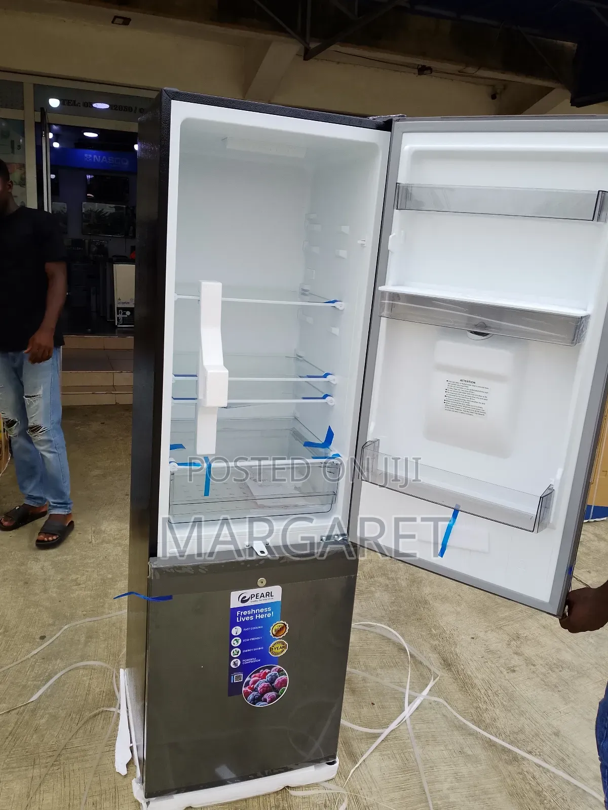 262 Litters Double Door Fridge Pearl