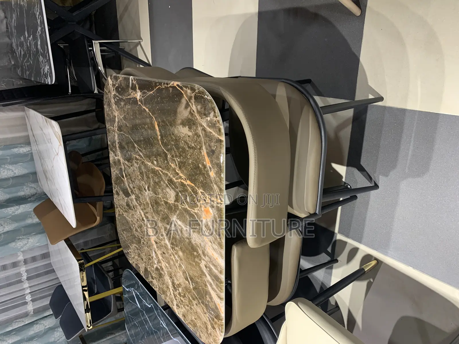 Marble Dining (4 Chairs)