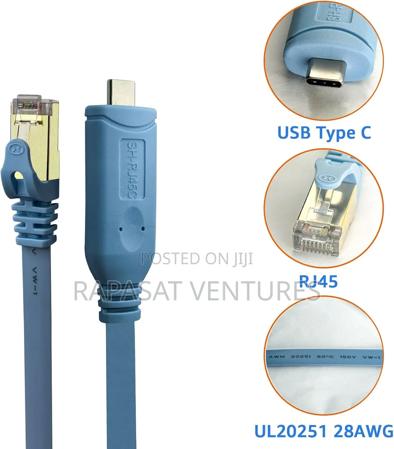 Usb C Console Cable to Rj45 Adapter