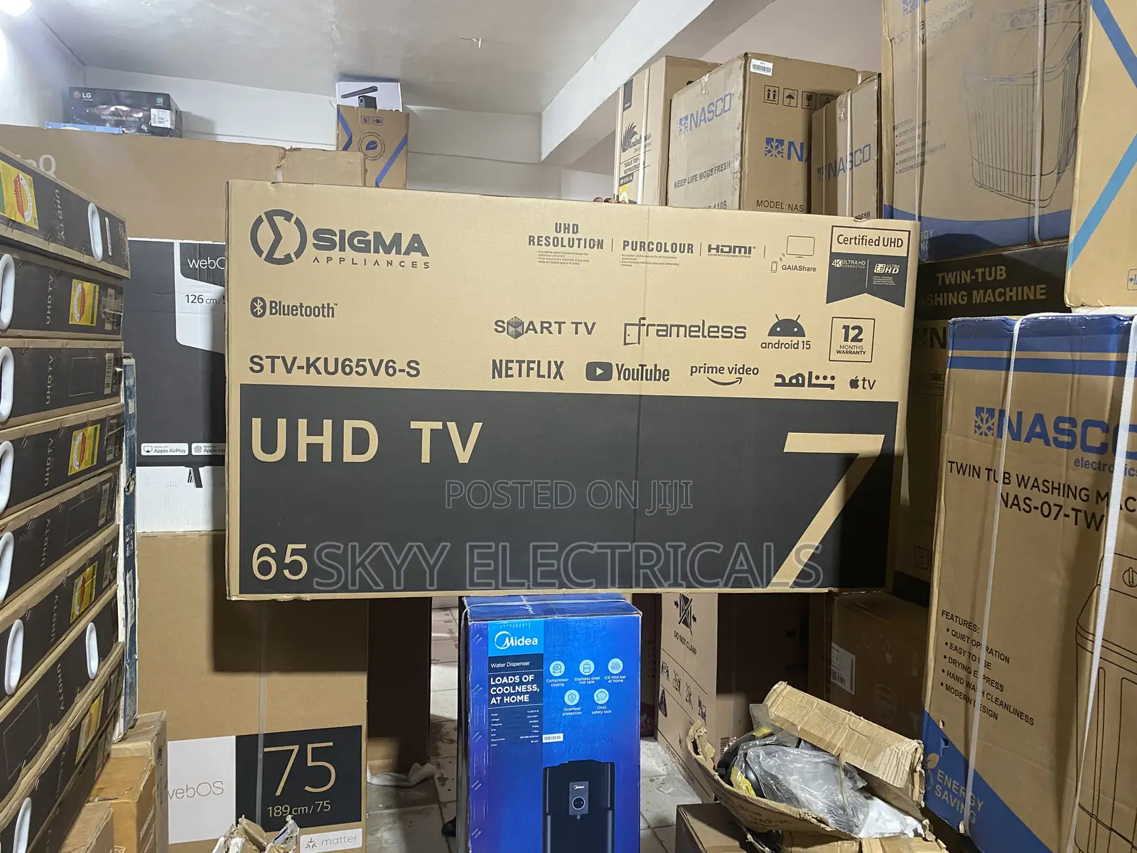 Sigma 65”Smart Satellite Uhd 4k Clear View Tv