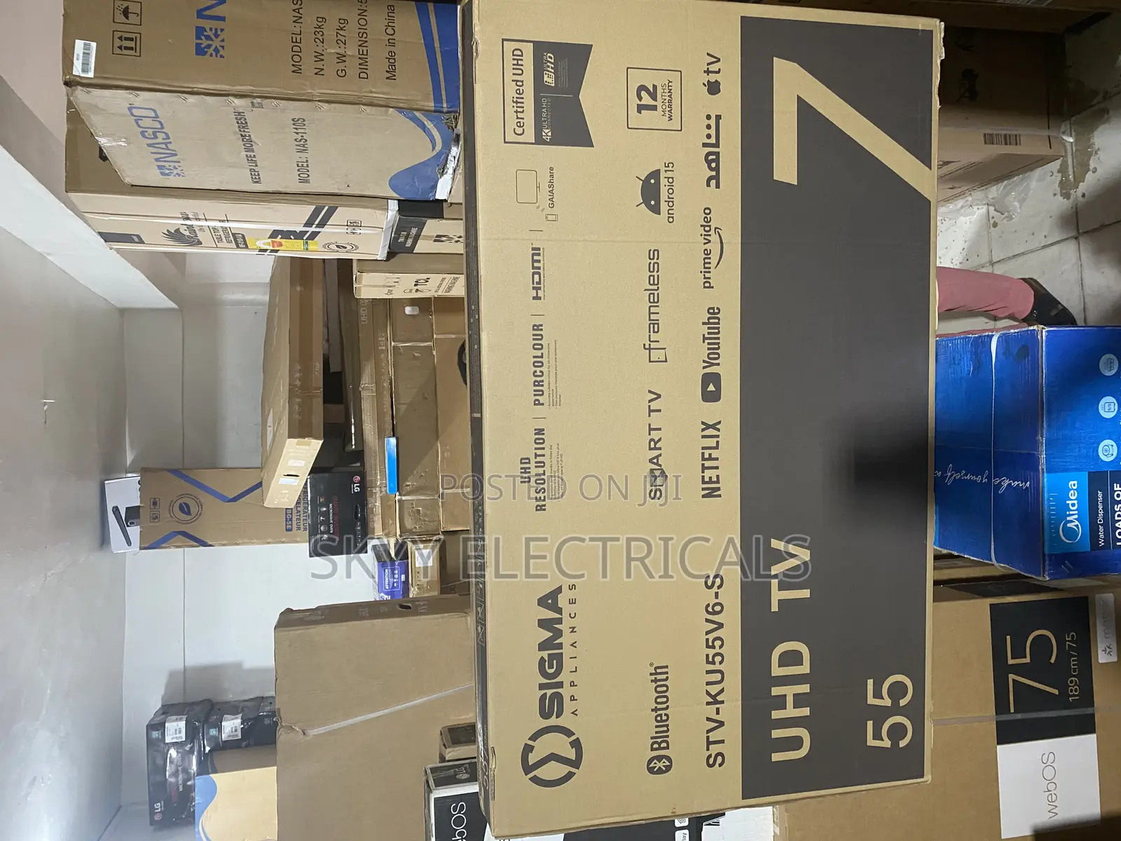Sigma 55”Smart Satellite Uhd 4k New Tv