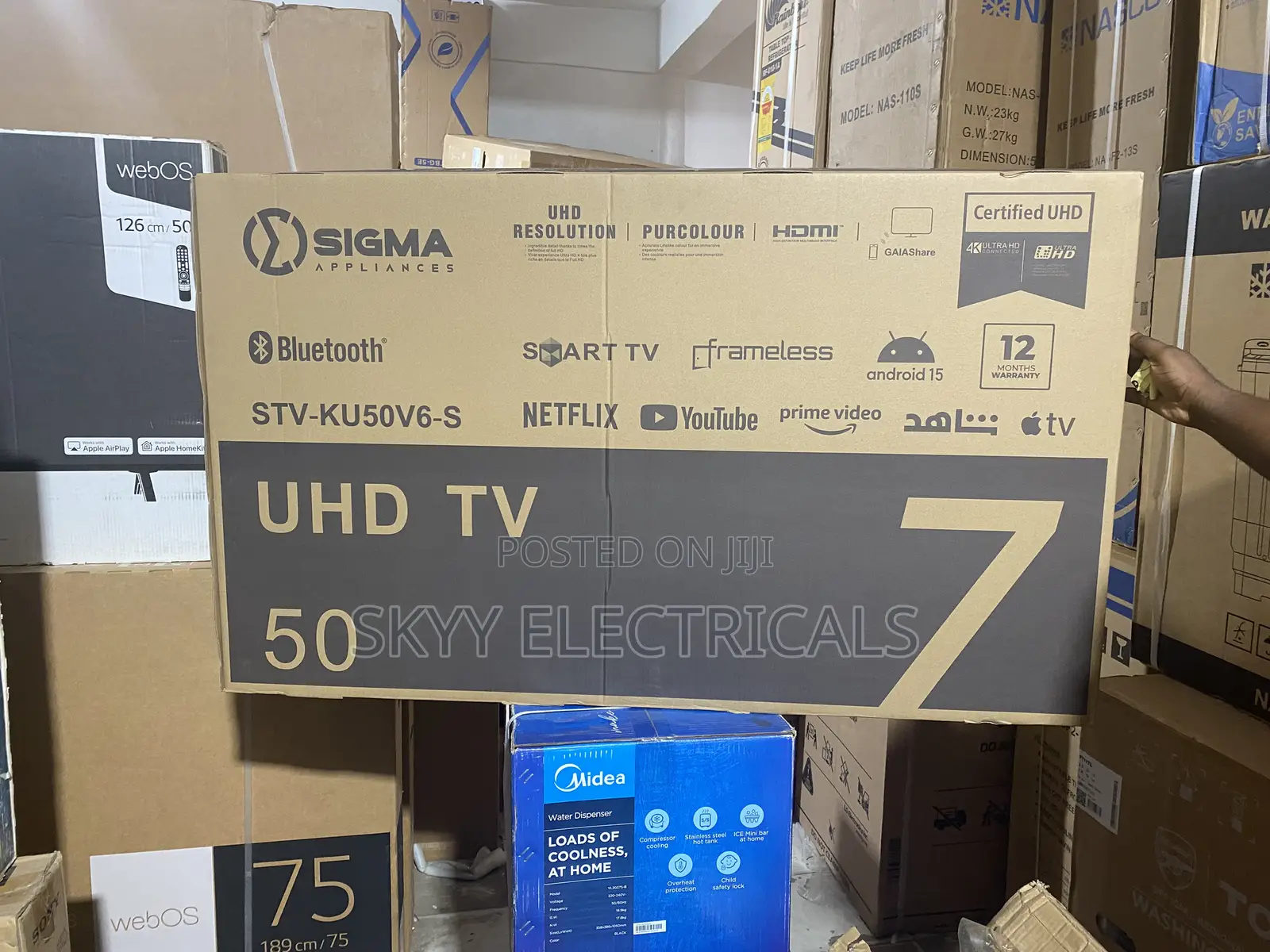 Sigma 50” Smart Uhd 4k Clear New Tv