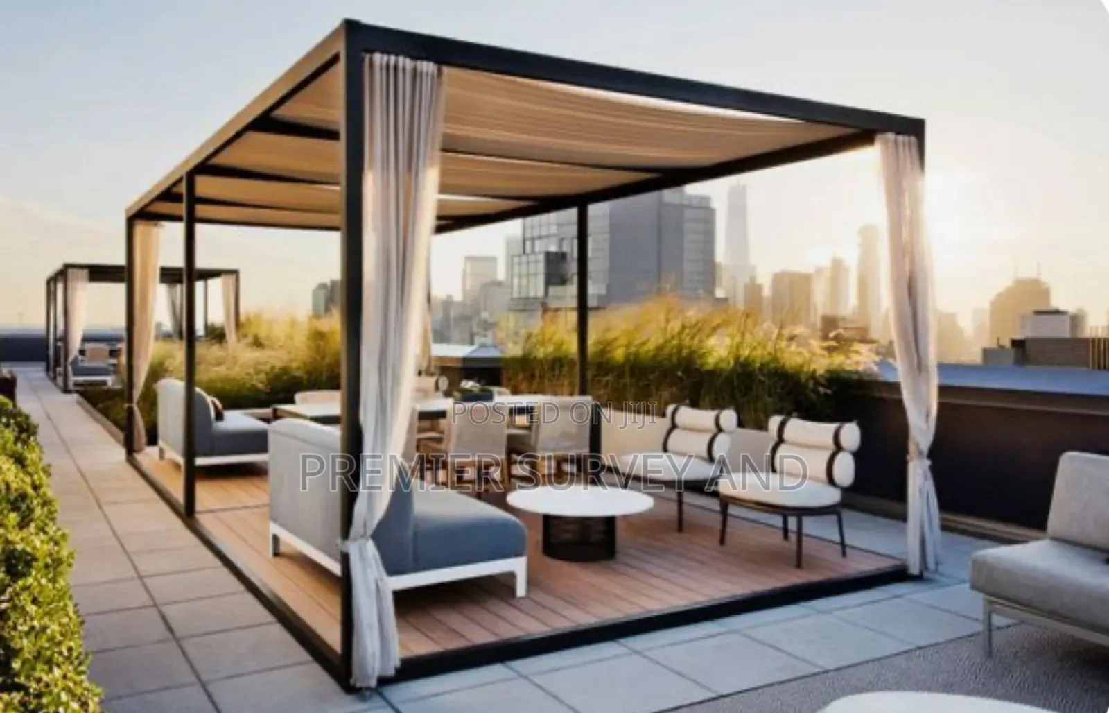 Roof-Top Pergola Installation