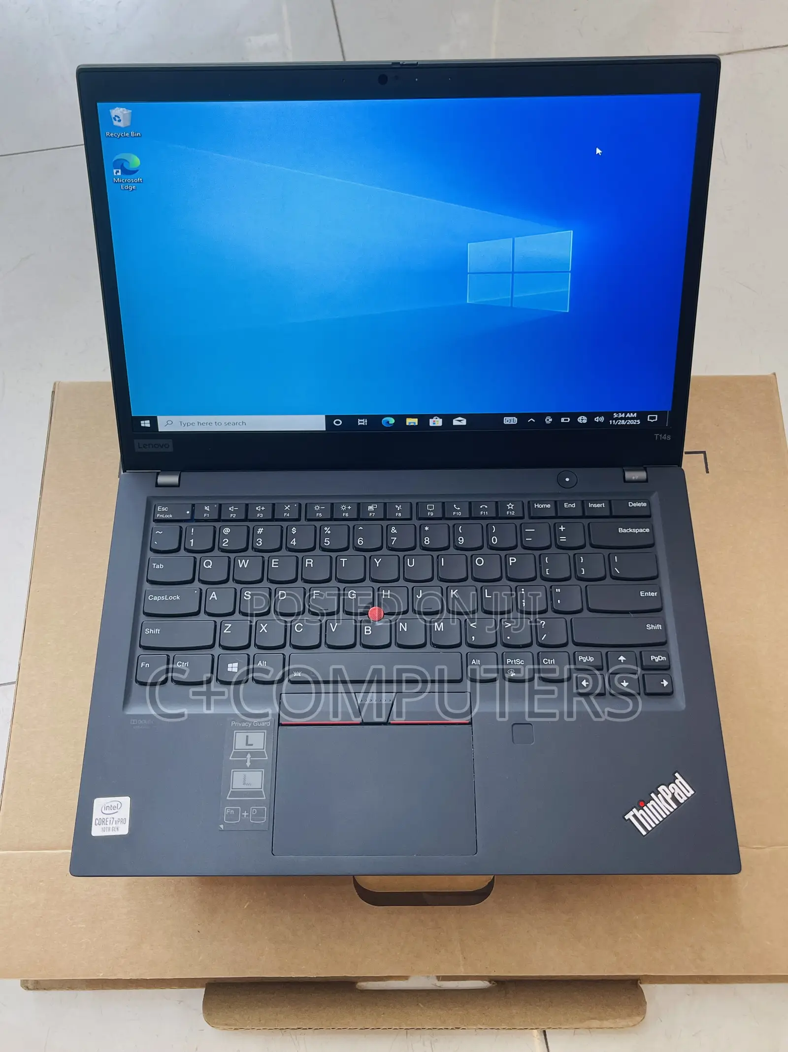 New Laptop Lenovo Thinkpad T14s Gen 1 8GB Intel Core I7 SSD 256GB
