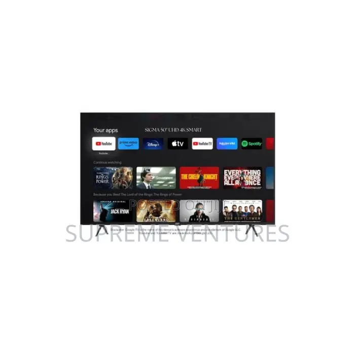 Sigma 50′′ Uhd 4k Smart Android Digital Frameless Tv Sig-ku50v6-s