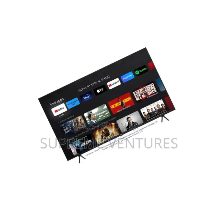 Sigma 50′′ Uhd 4k Smart Android Digital Frameless Tv Sig-ku50v6-s