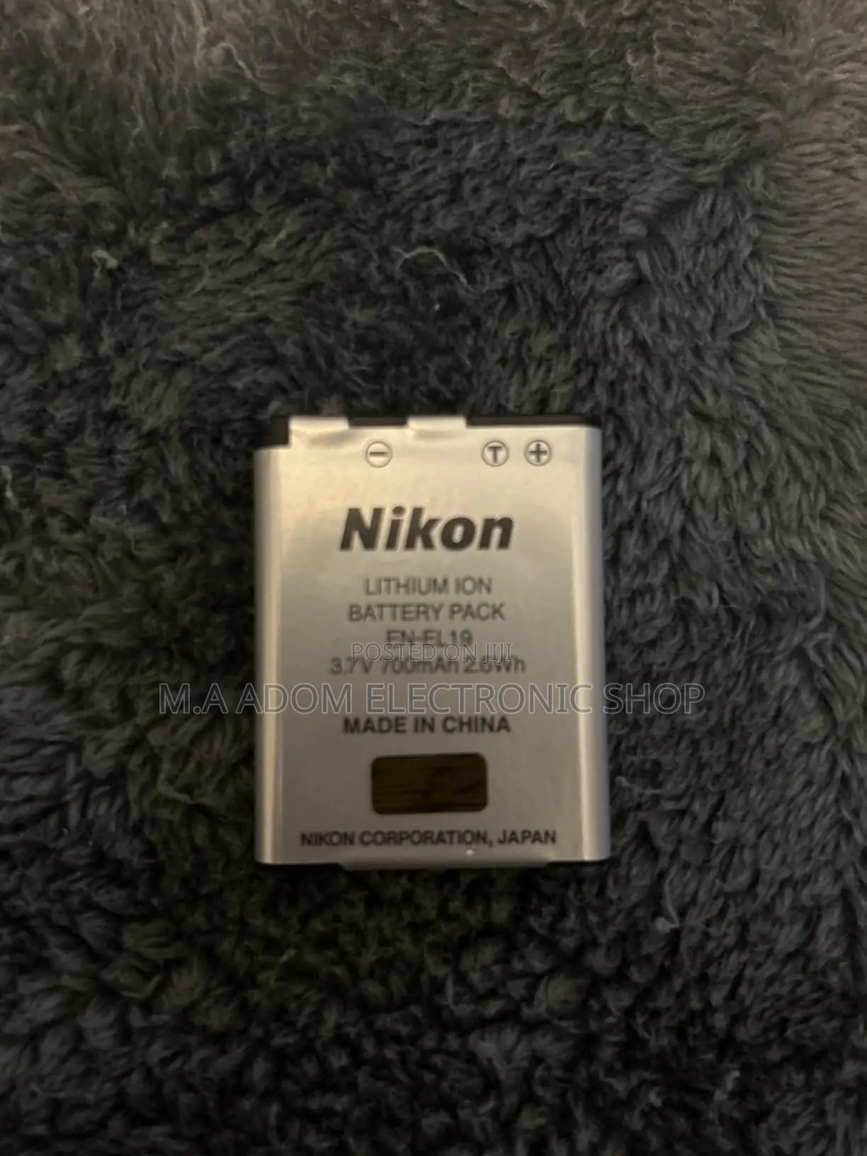 Nikon en-El19 Rechargeable Battery for Select Nikon Cameras