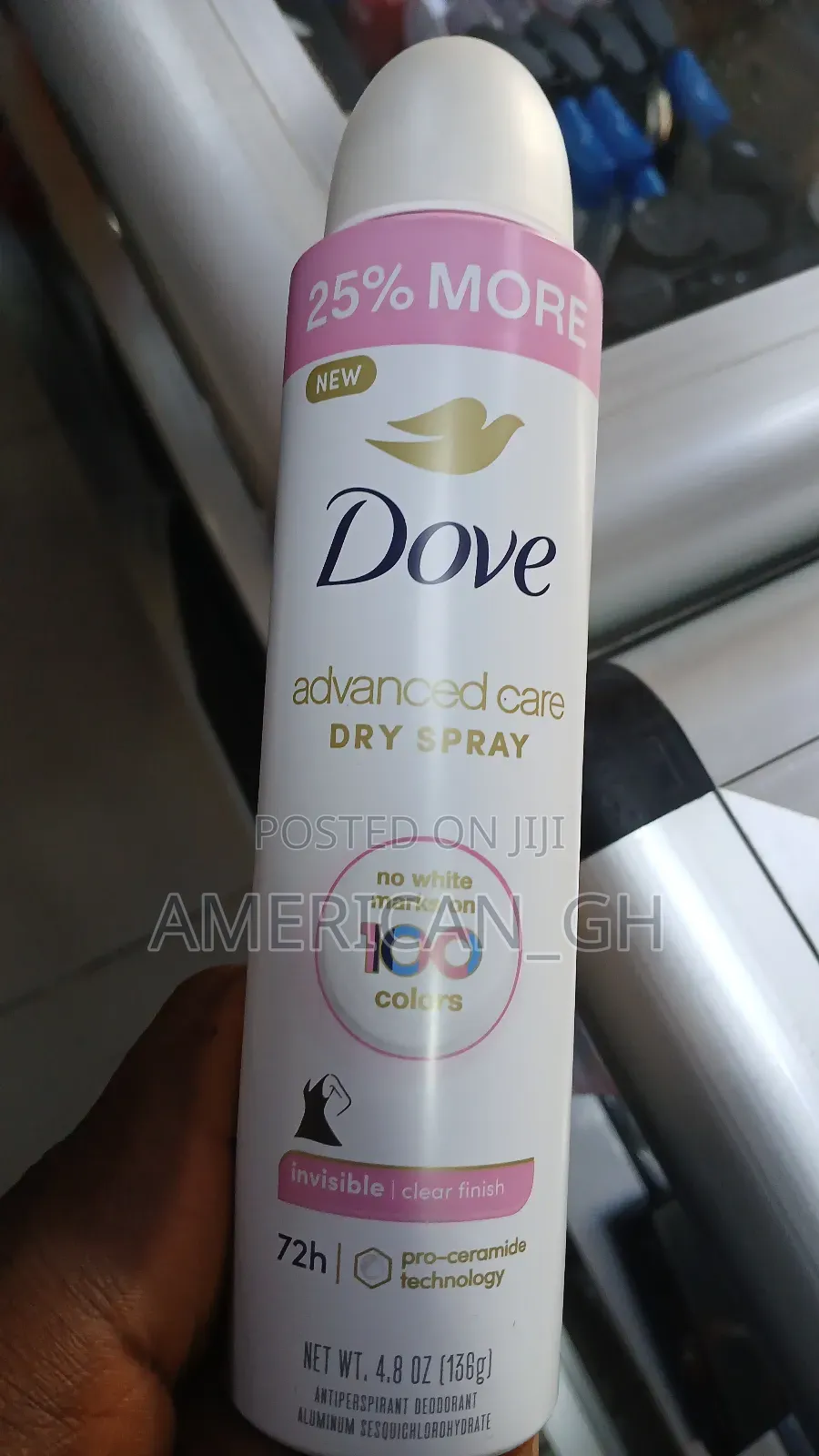 Dove Advanced Care Dry Deodorant Spray