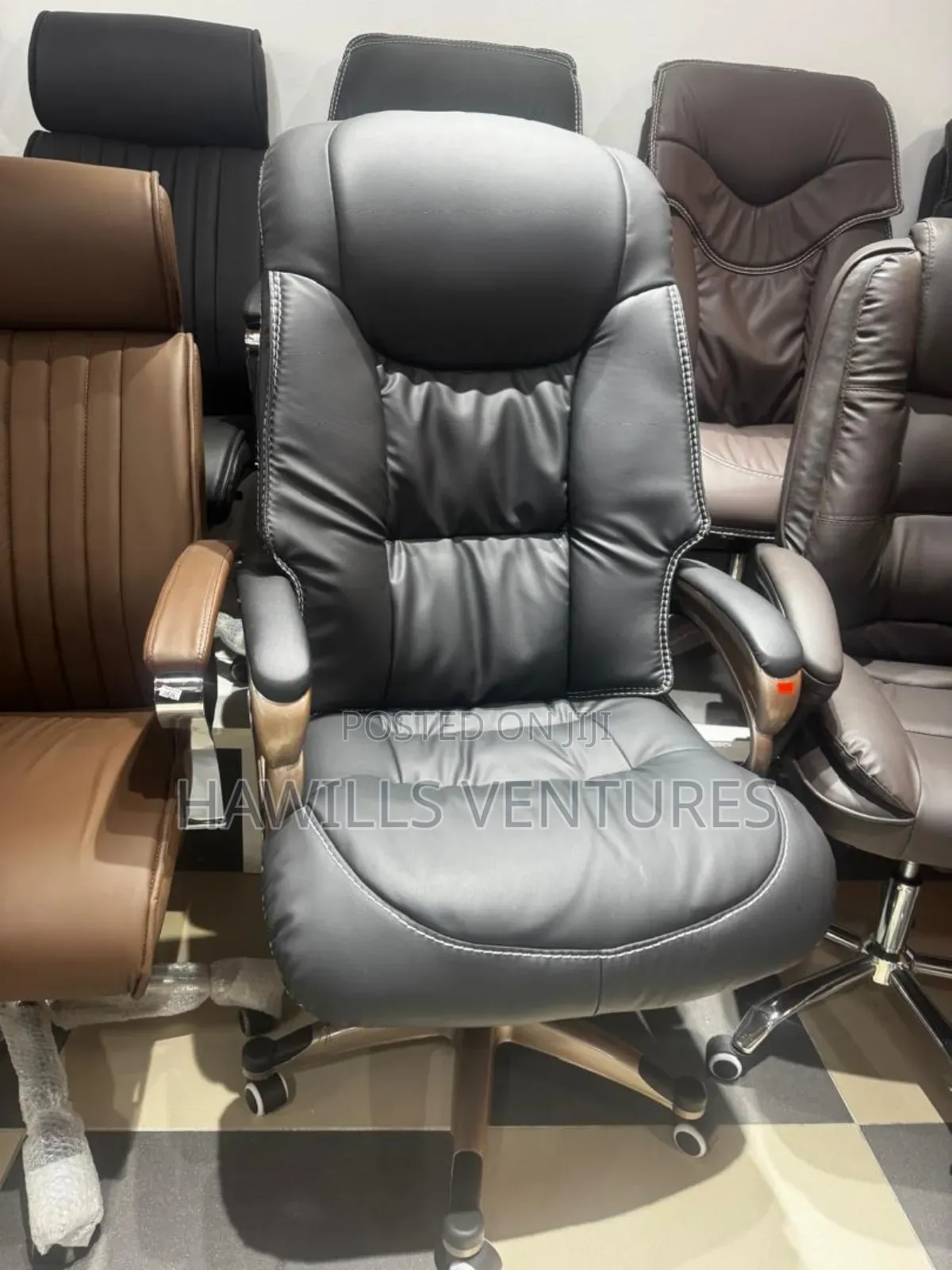 Office Leather Swivel Chair