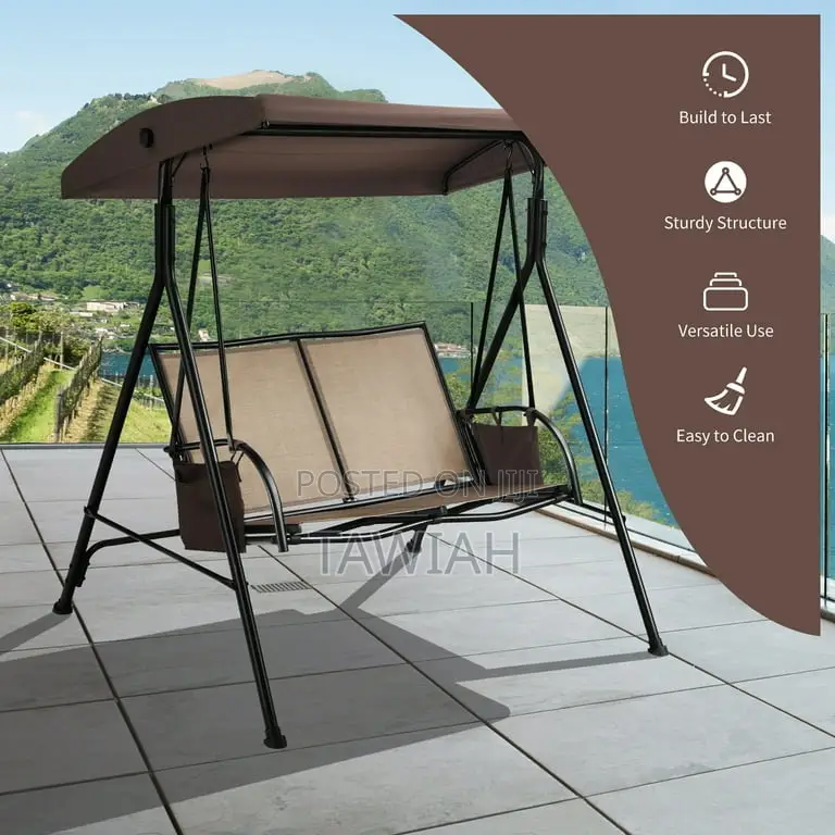 Mc 2 Person Patio Swing Chair Adjustable Canopy