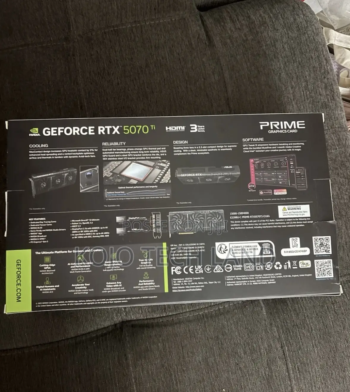 Asus Nvidia Geforce RTX 5070 Ti 16gb Gddr7 Graphics Card