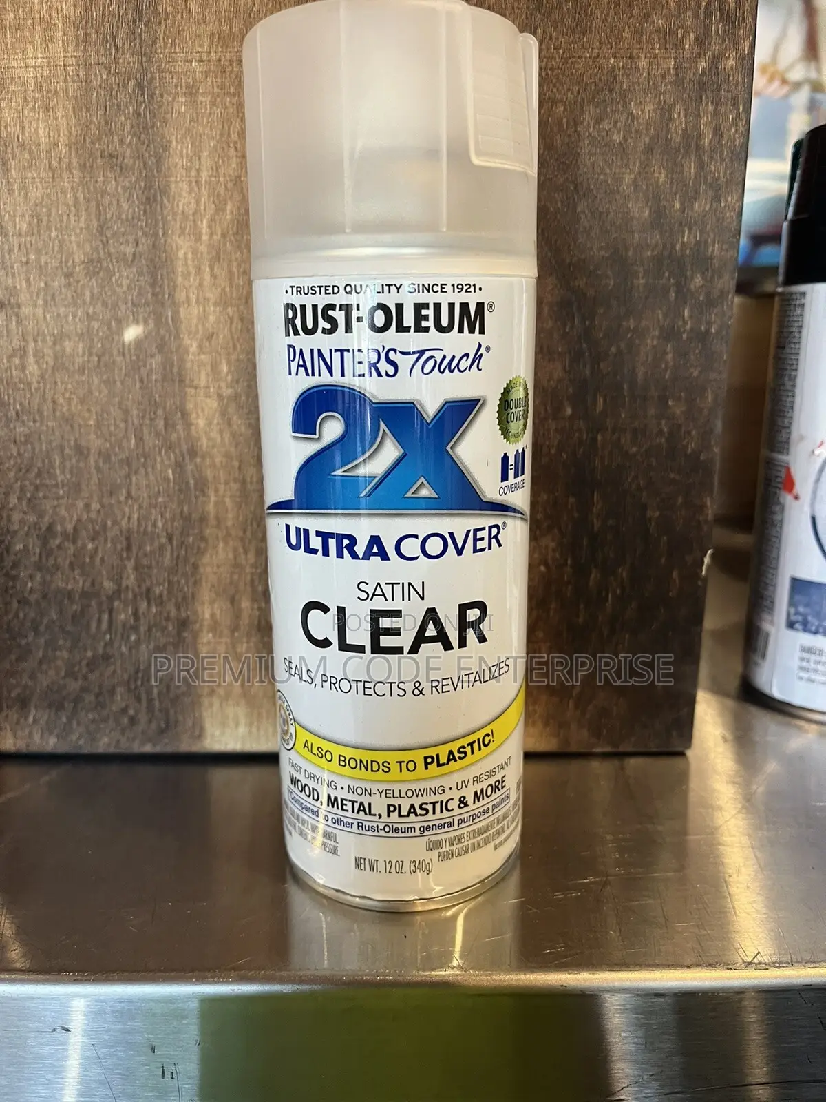 2x Enamel Protective Satin Clear Topcoat Spray