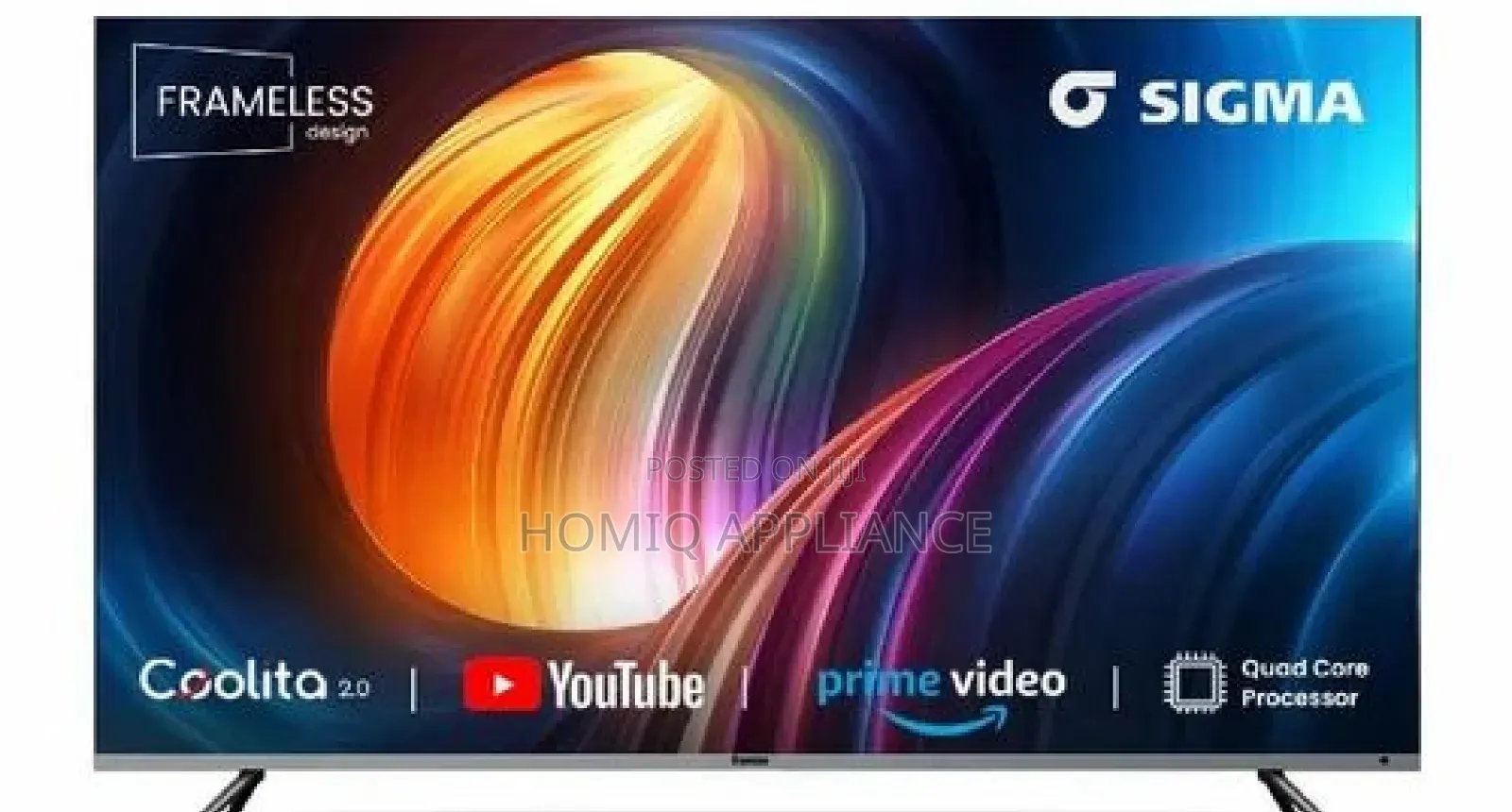 Promo Sigma 55 Inch Smart Frameless Digital Satellite Uhd Tv