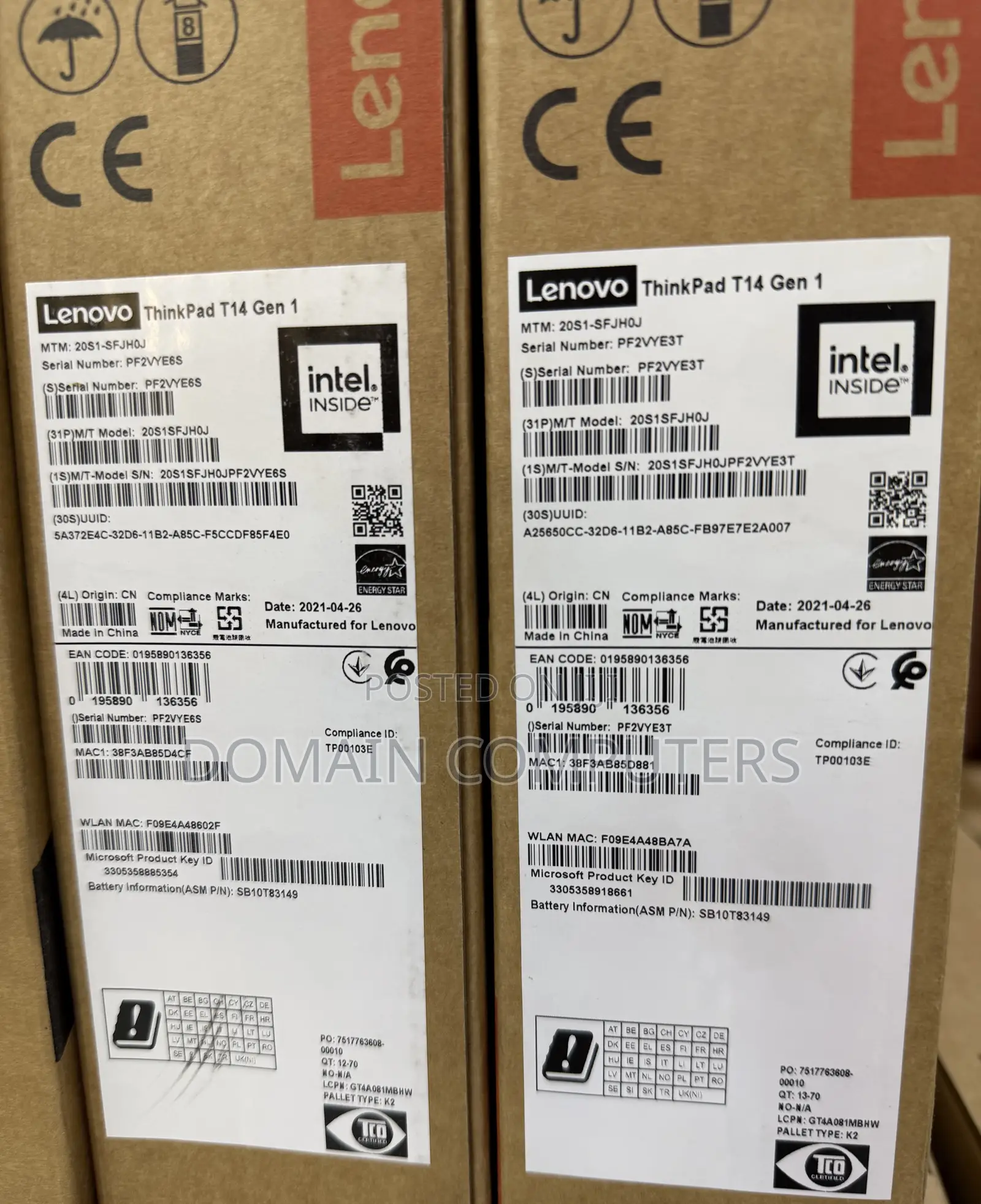 New Laptop Lenovo ThinkPad T14 16GB Intel Core I5 SSD 256GB