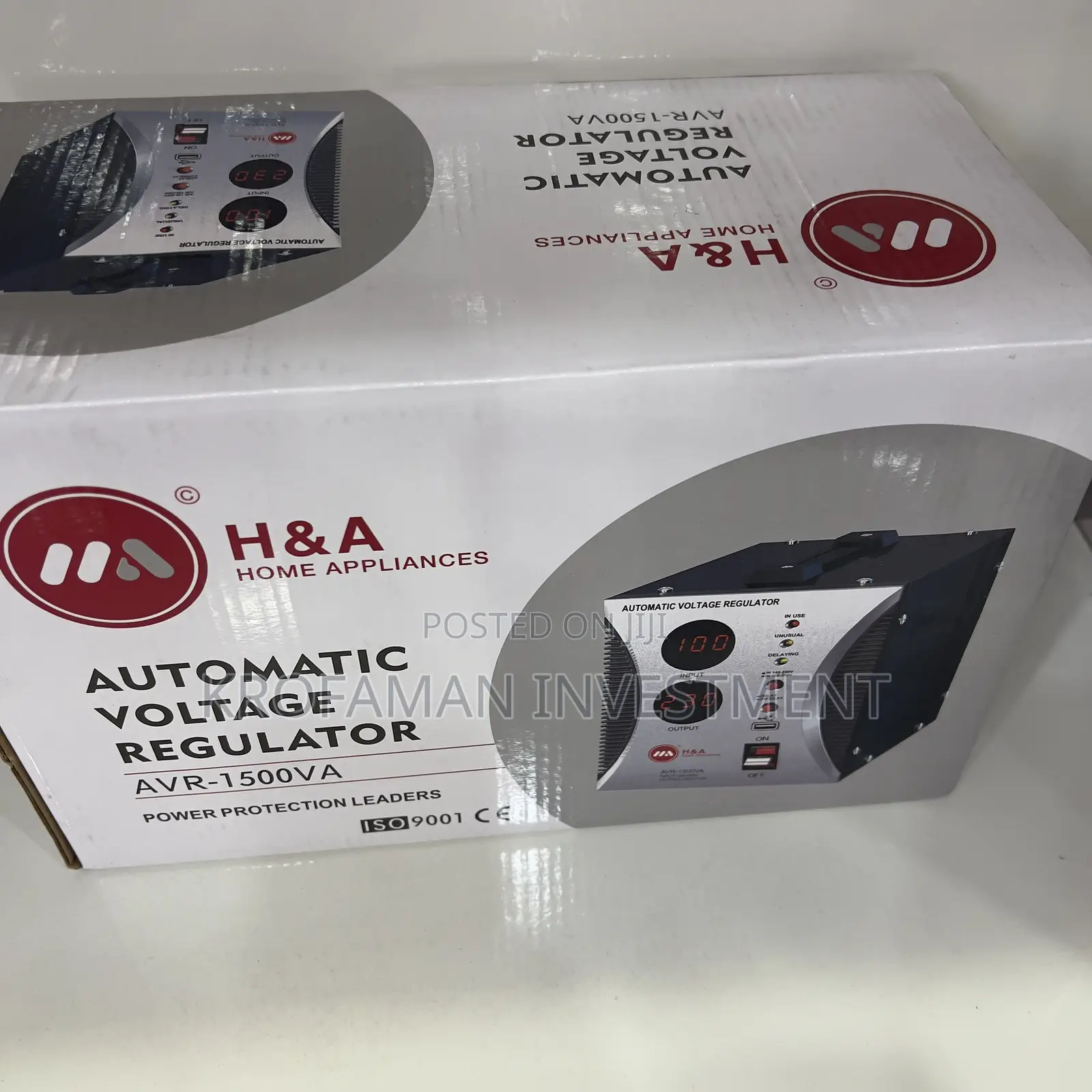 H A Automatic Voltage Regulator 1500va