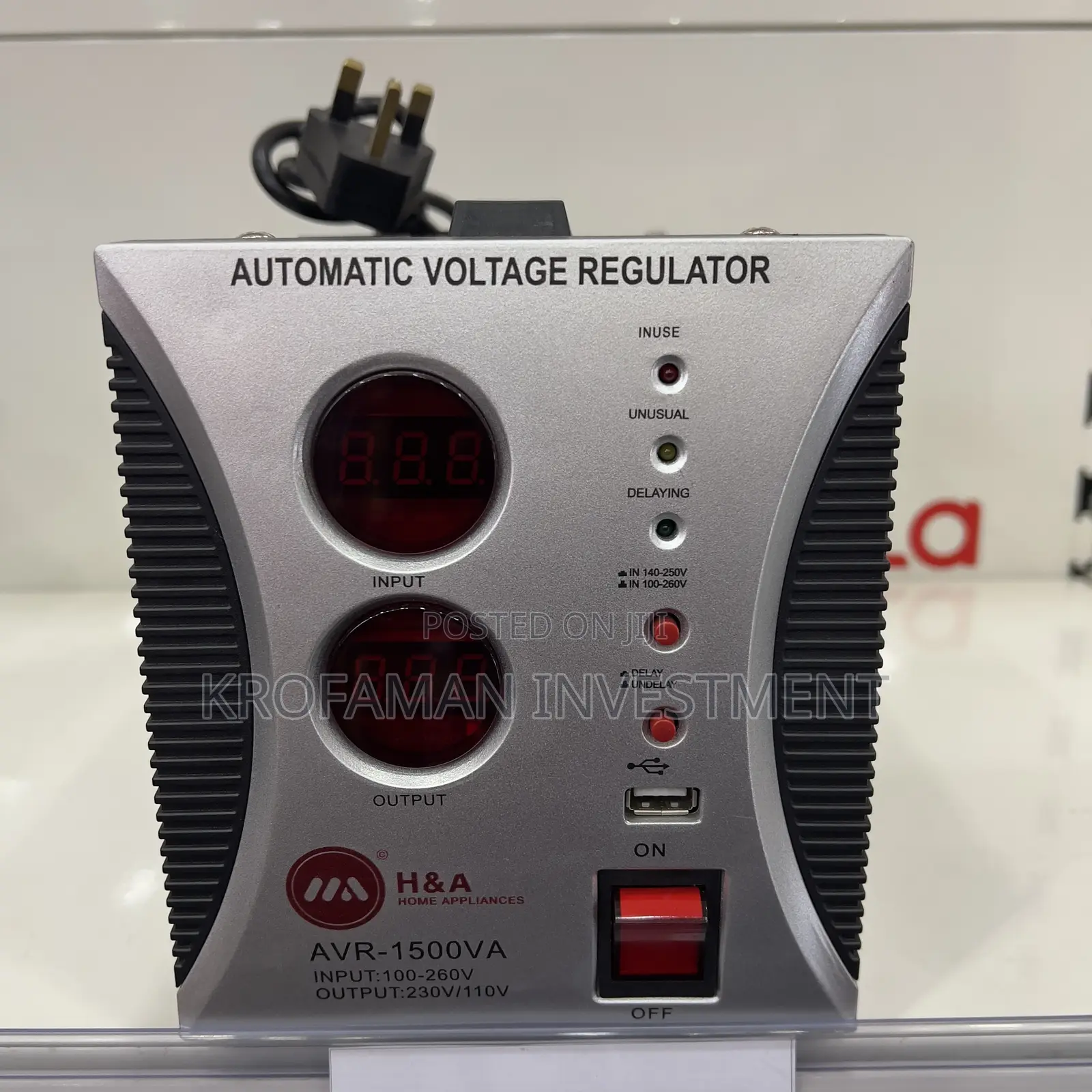 H A Automatic Voltage Regulator 1500va