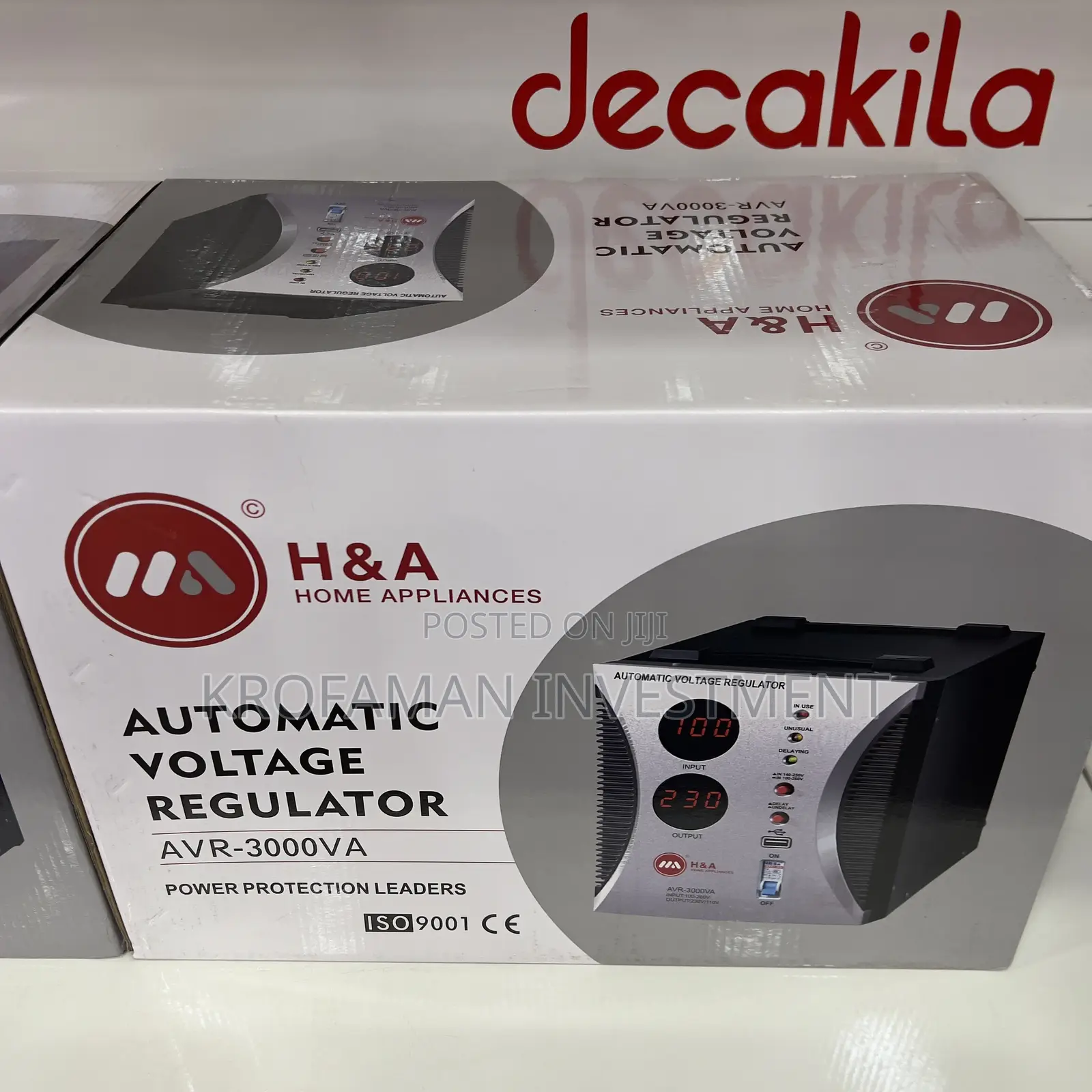H A Automatic Voltage Regulator 3000va