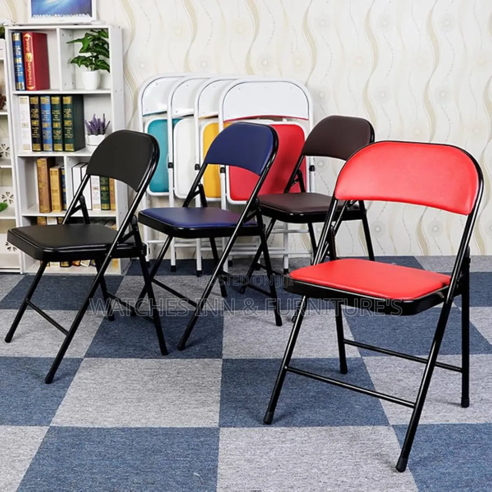 Foldable Leather Padded Church / Conference Chair