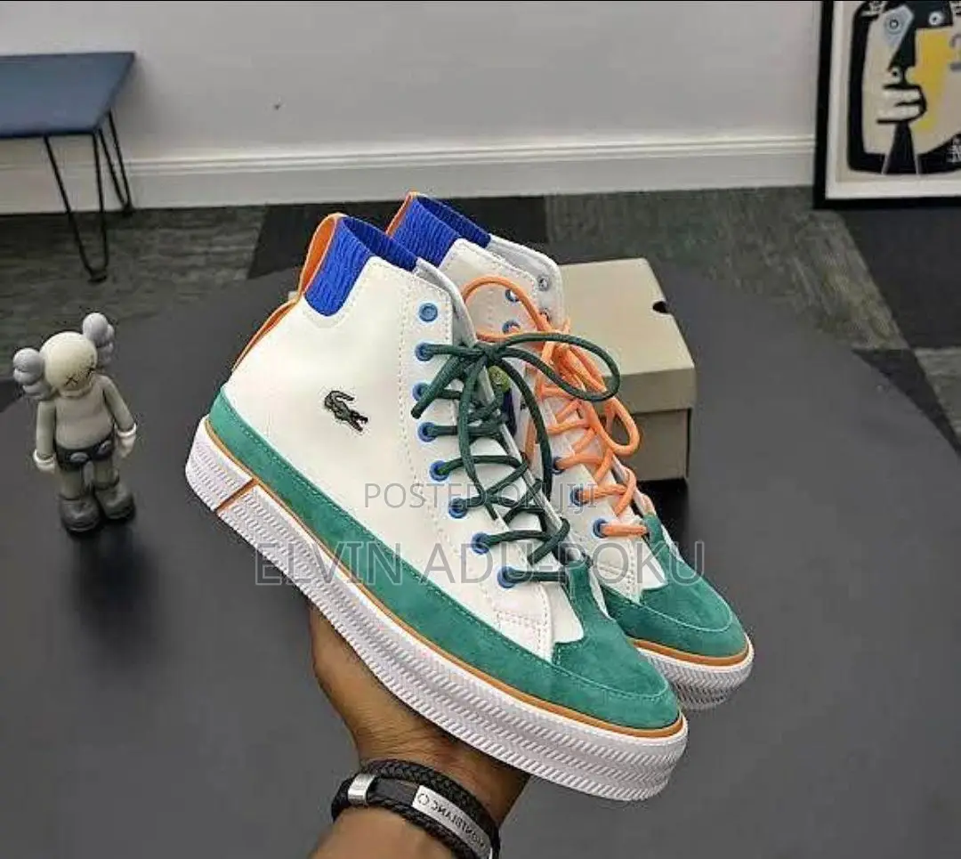 Lacoste High Top Sneaker In Different Style , Swipe>>>>